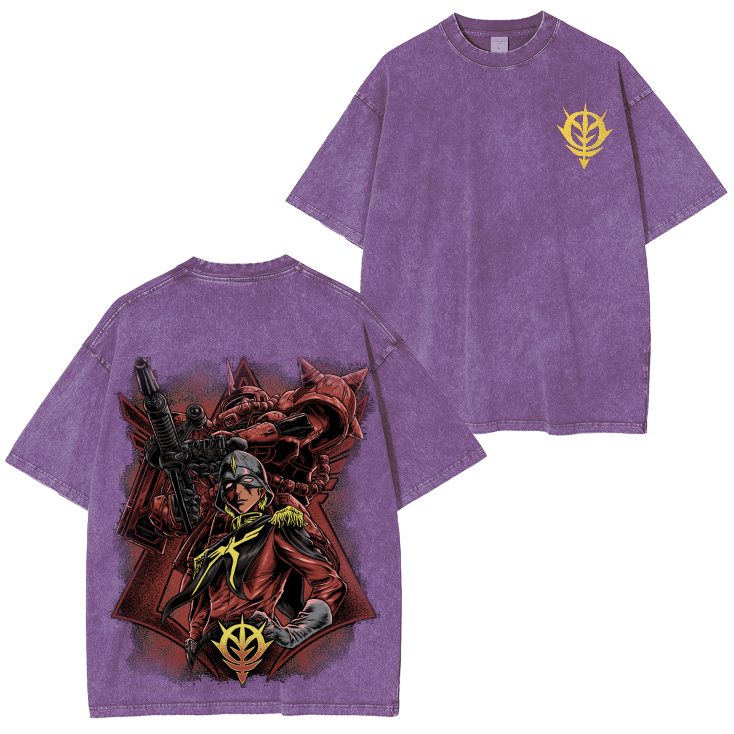 MS-06 Char Zaku II Classic Vintage Unisex Washed T-Shirt
