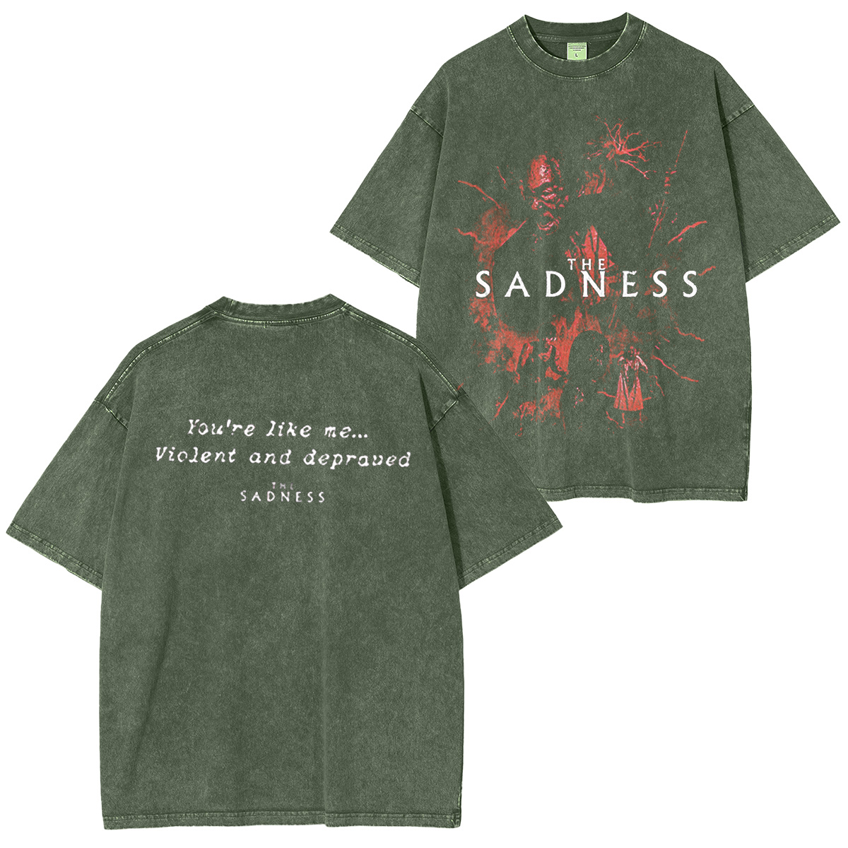 The Sadness - Violent and Depraved Unisex Washed T-shirt