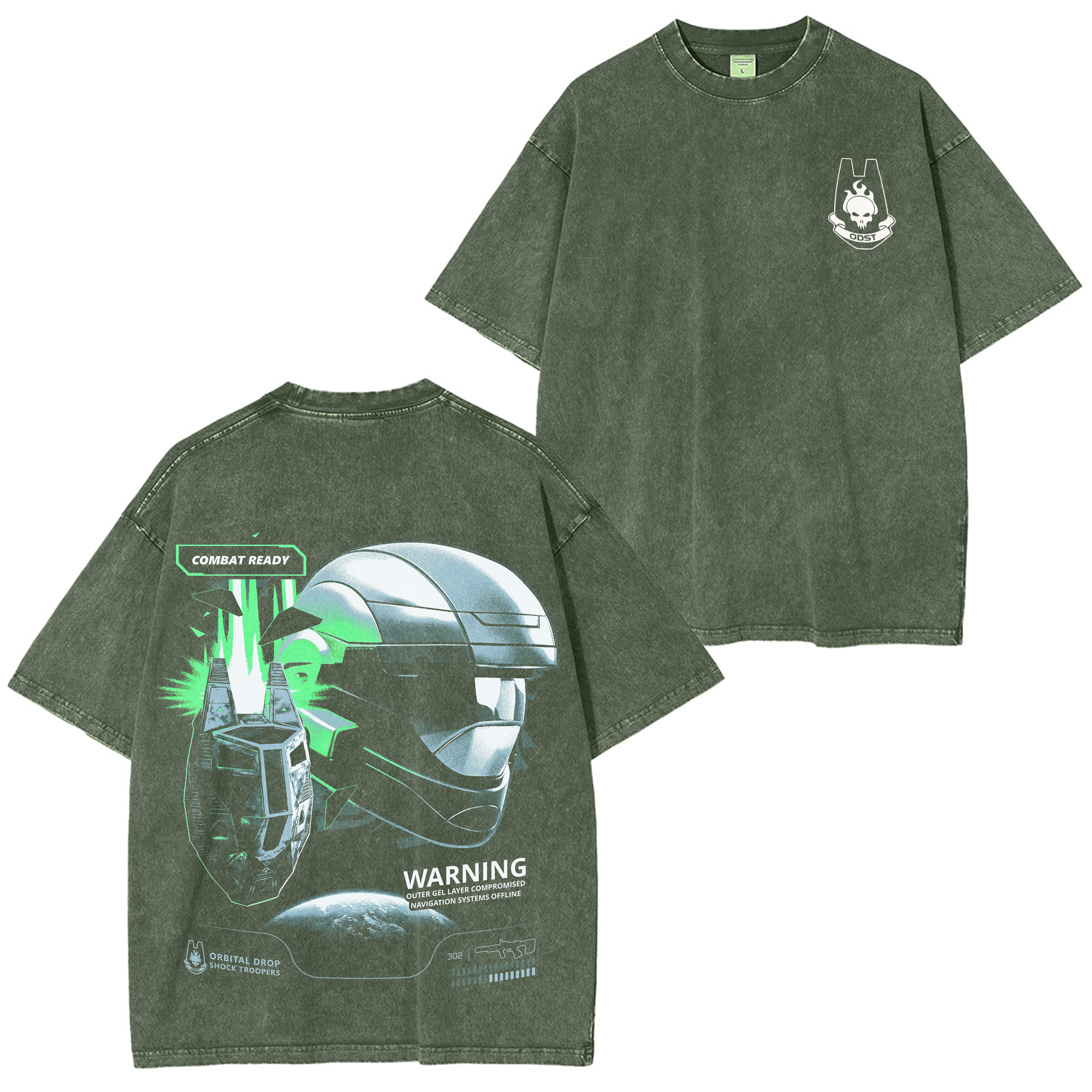 Halo 3: ODST Vintage Unisex Washed T-Shirt