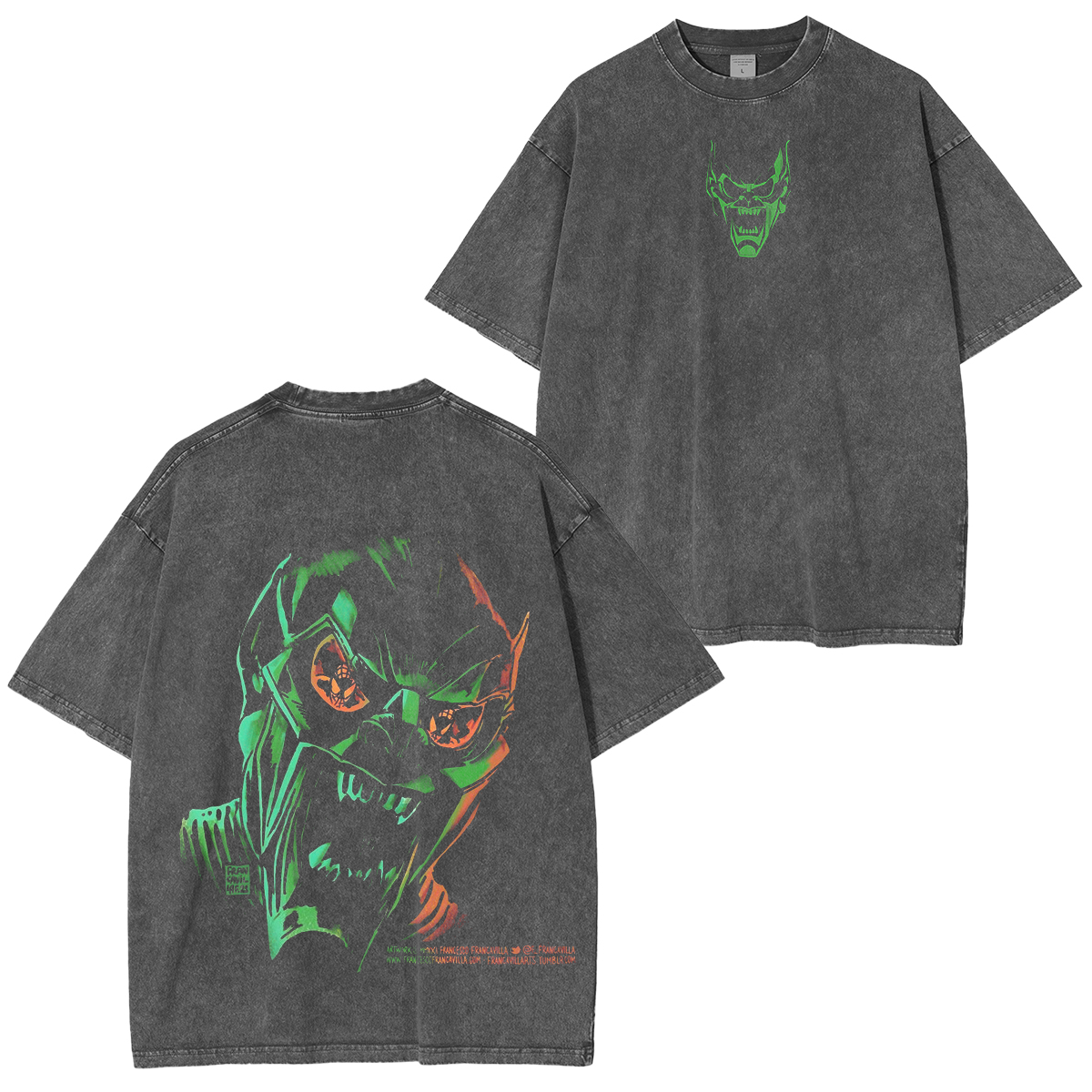Green Goblin Unisex Washed T-shirt/Crewneck/Hoodie
