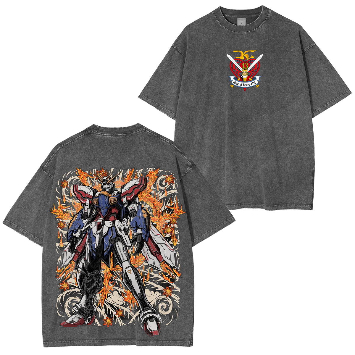 Mobile Fighter G Gundam Unisex Washed T-shirt/Crewneck/Hoodie
