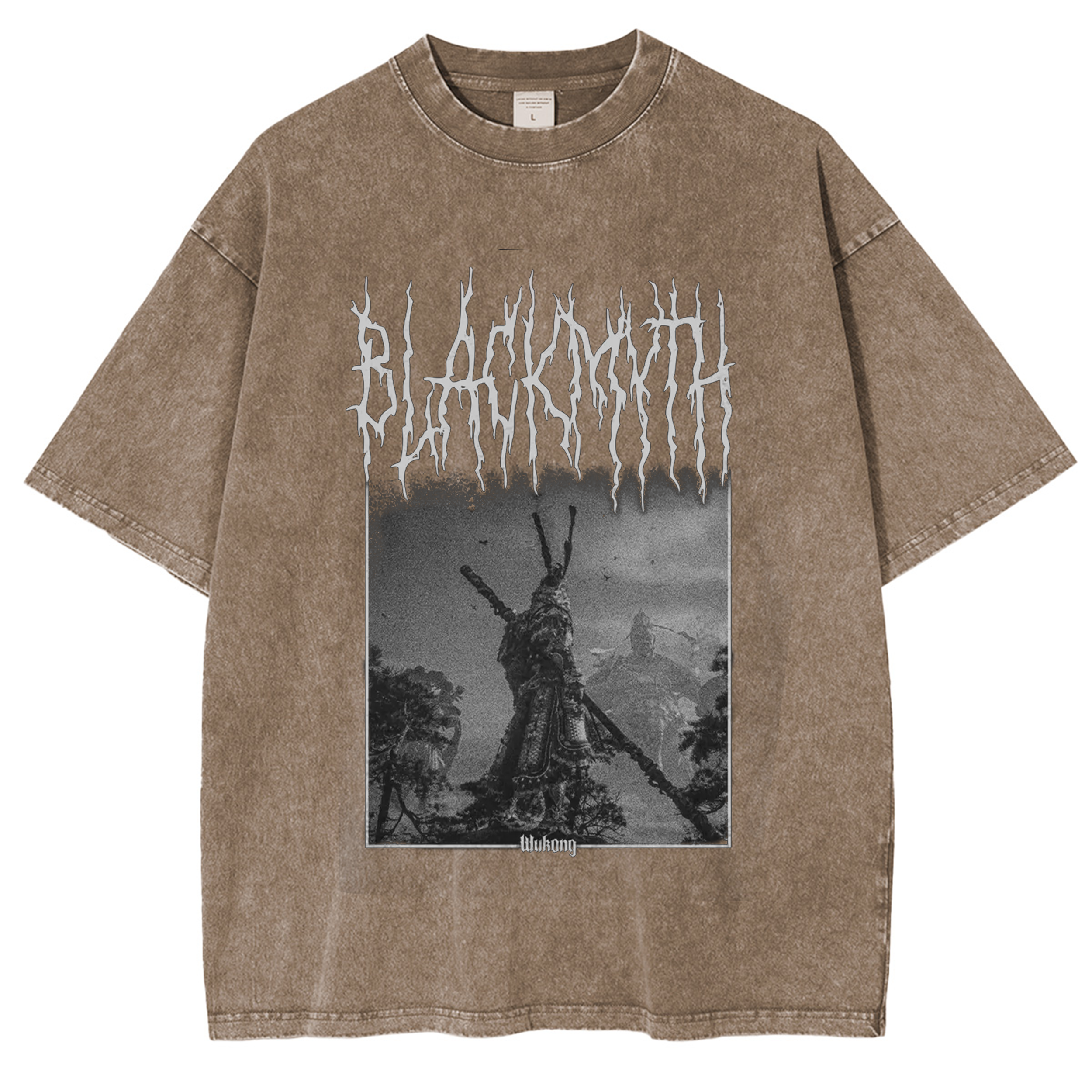 Black Myth Wukong Vintage Unisex Washed T-Shirt