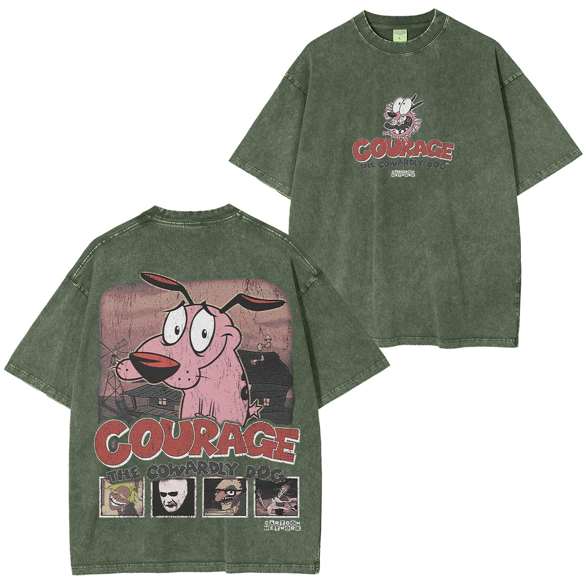 Courage the Cowardly Dog Washed T-shirt/Crewneck/Hoodie