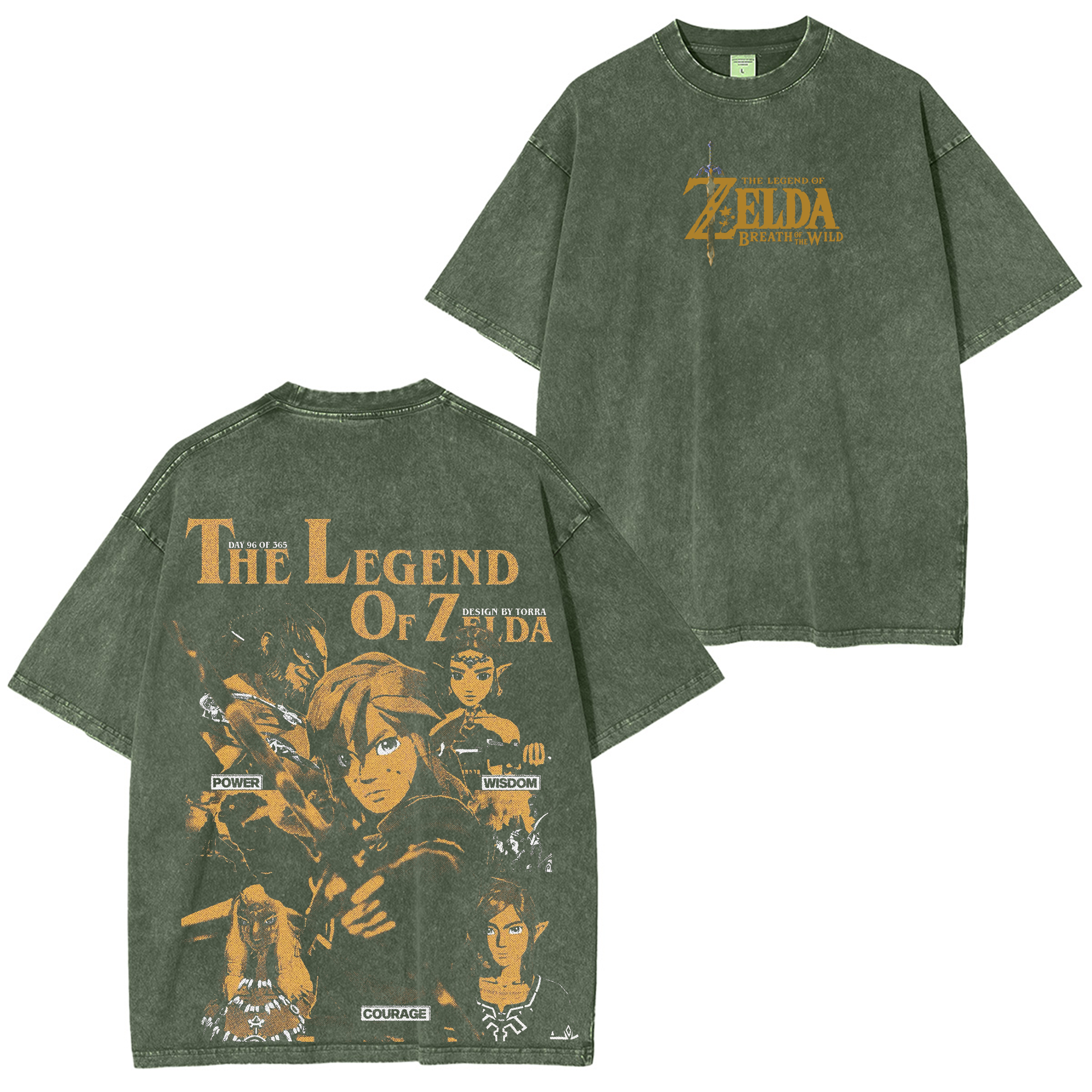 The Legend of Zelda: Breath of the Wild Vintage Unisex Washed T-Shirt