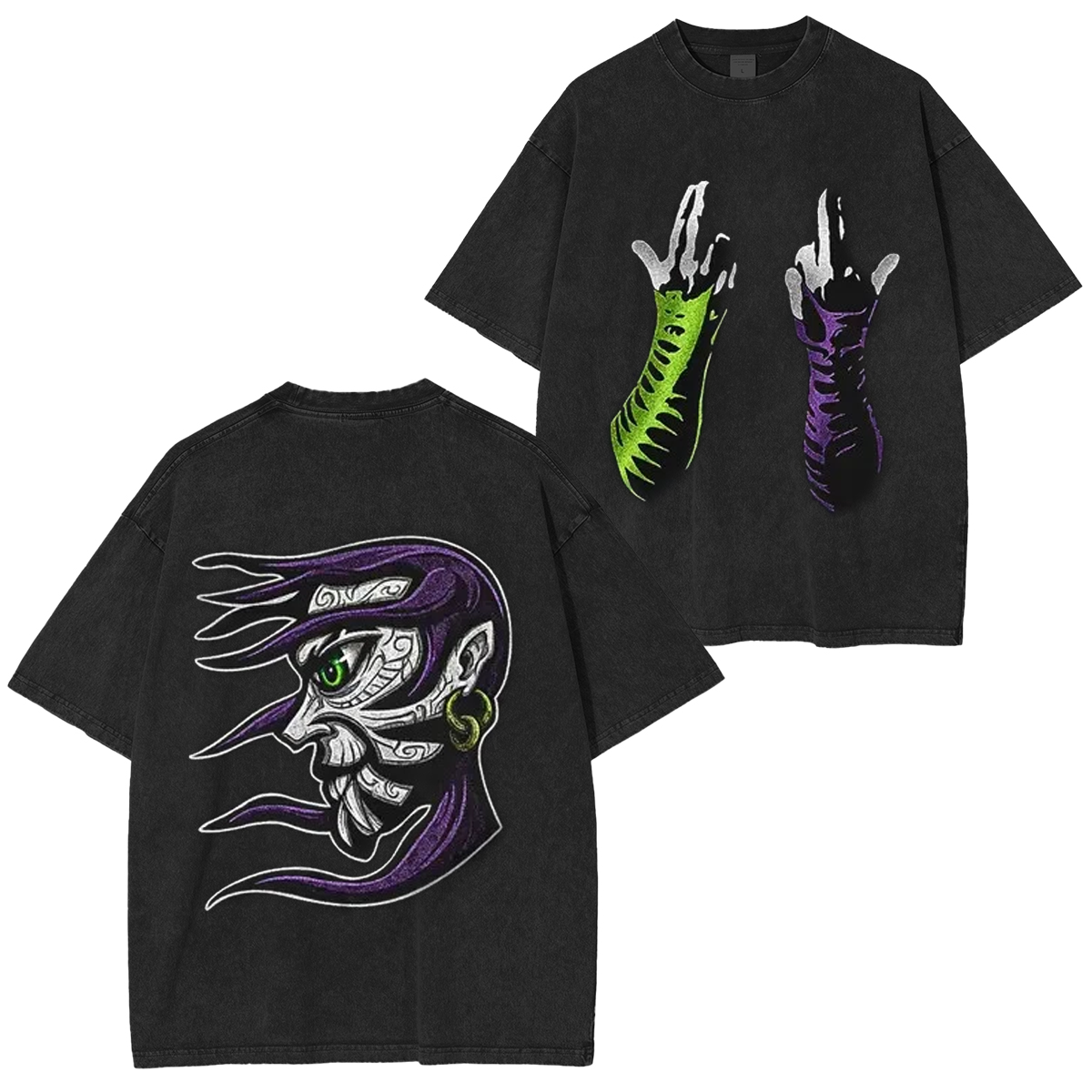 UNDISPUTED Jeff Hardy Fist of Enigma Heavy Cotton Vintage Washed T-shirt/Crewneck/Hoodie