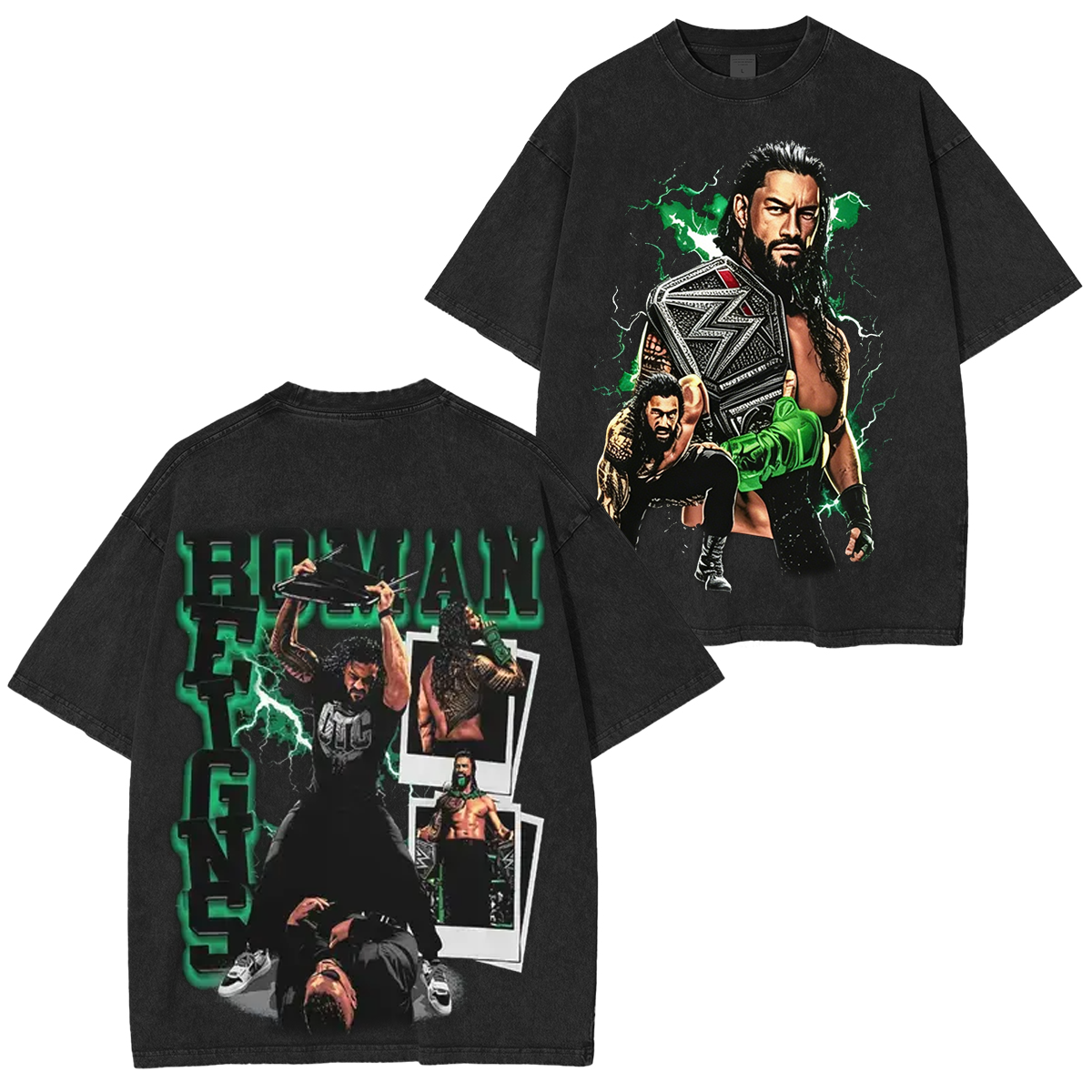 Wrestler Roman Reigns Washed T-shirt/Crewneck/Hoodie