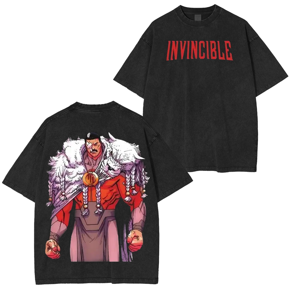 Invincible Comic Double Printed Washed T-shirt/Crewneck/Hoodie