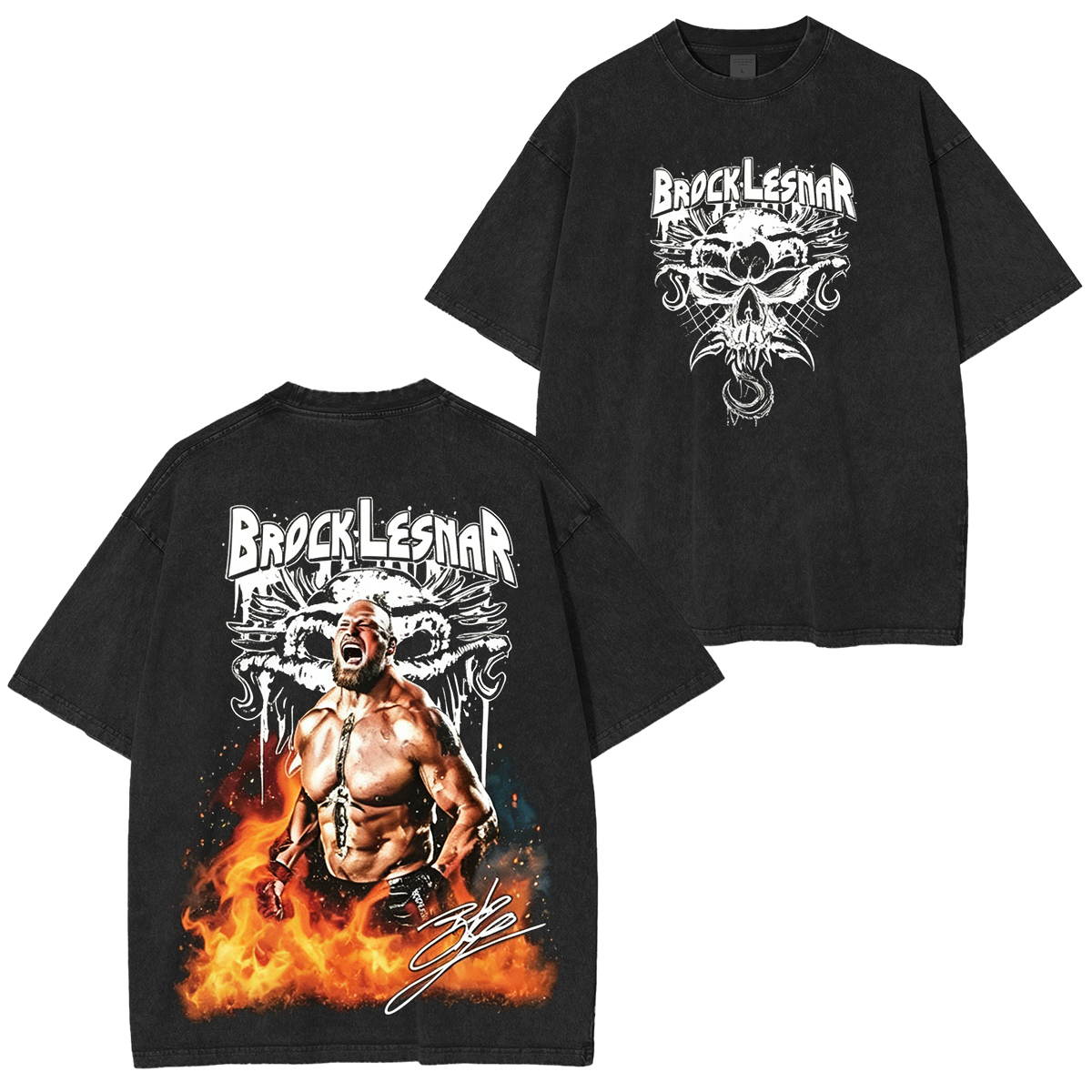 WWE Brock Lesnar Beast Incarnate Graphic Washed T-shirt/Crewneck/Hoodie