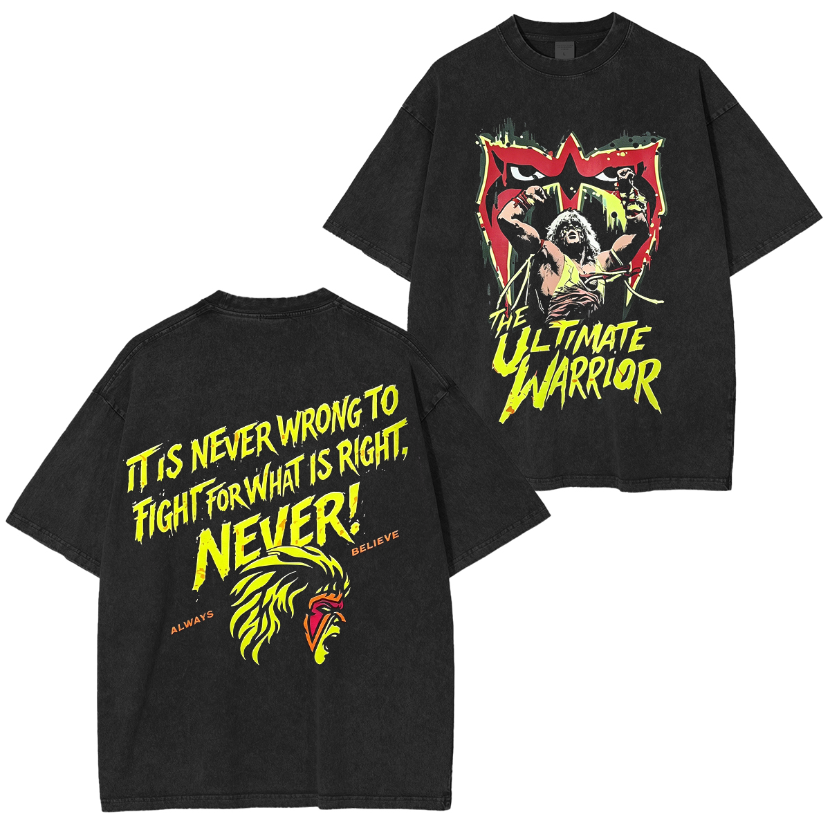 WWE's Ultimate Warrior Washed T-shirt/Crewneck/Hoodie