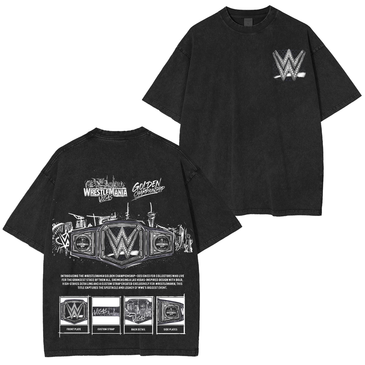 WrestleMania 42 Skyline Washed T-shirt/Crewneck/Hoodie