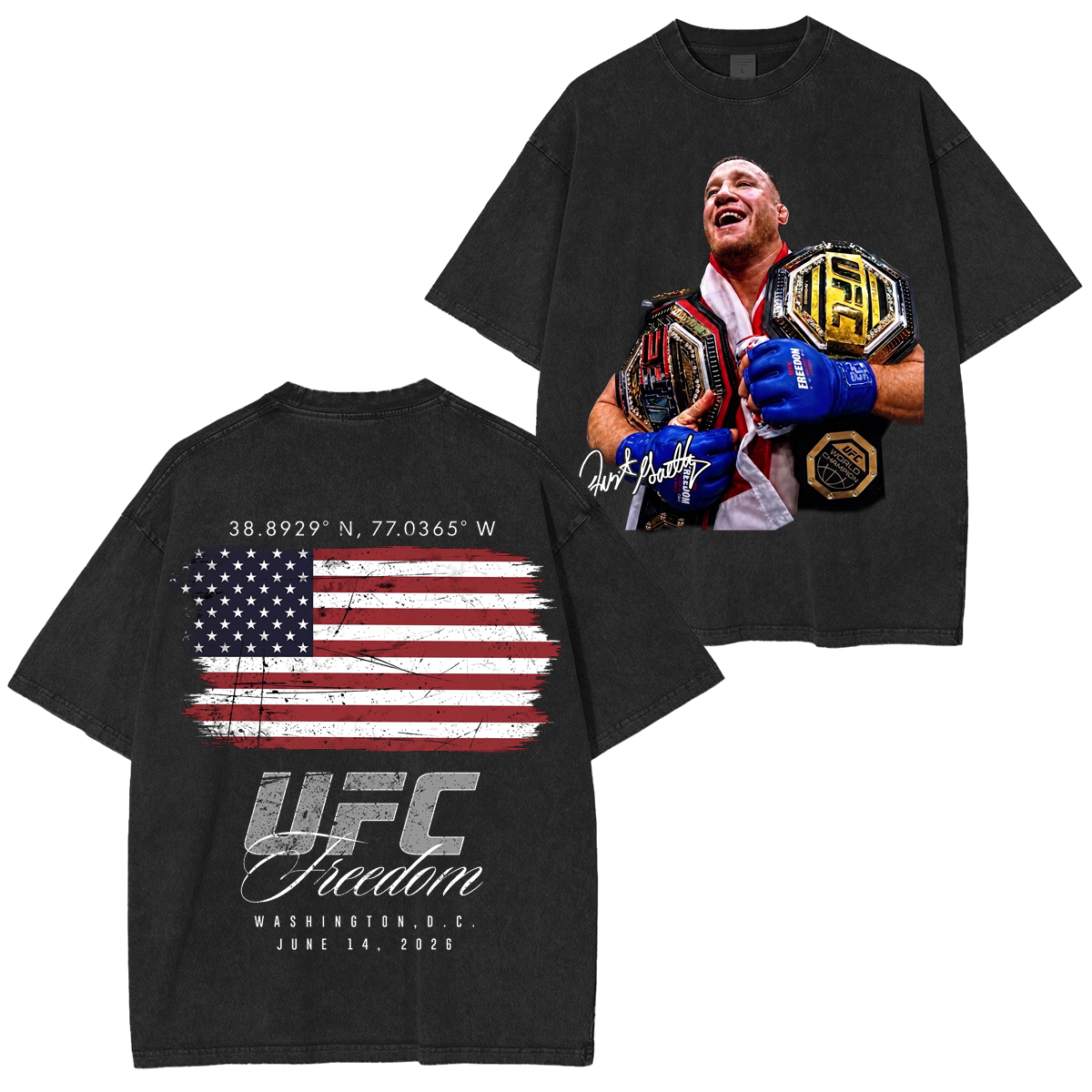 FIGHTRELIC UFC Unisex Washed T-Shirt