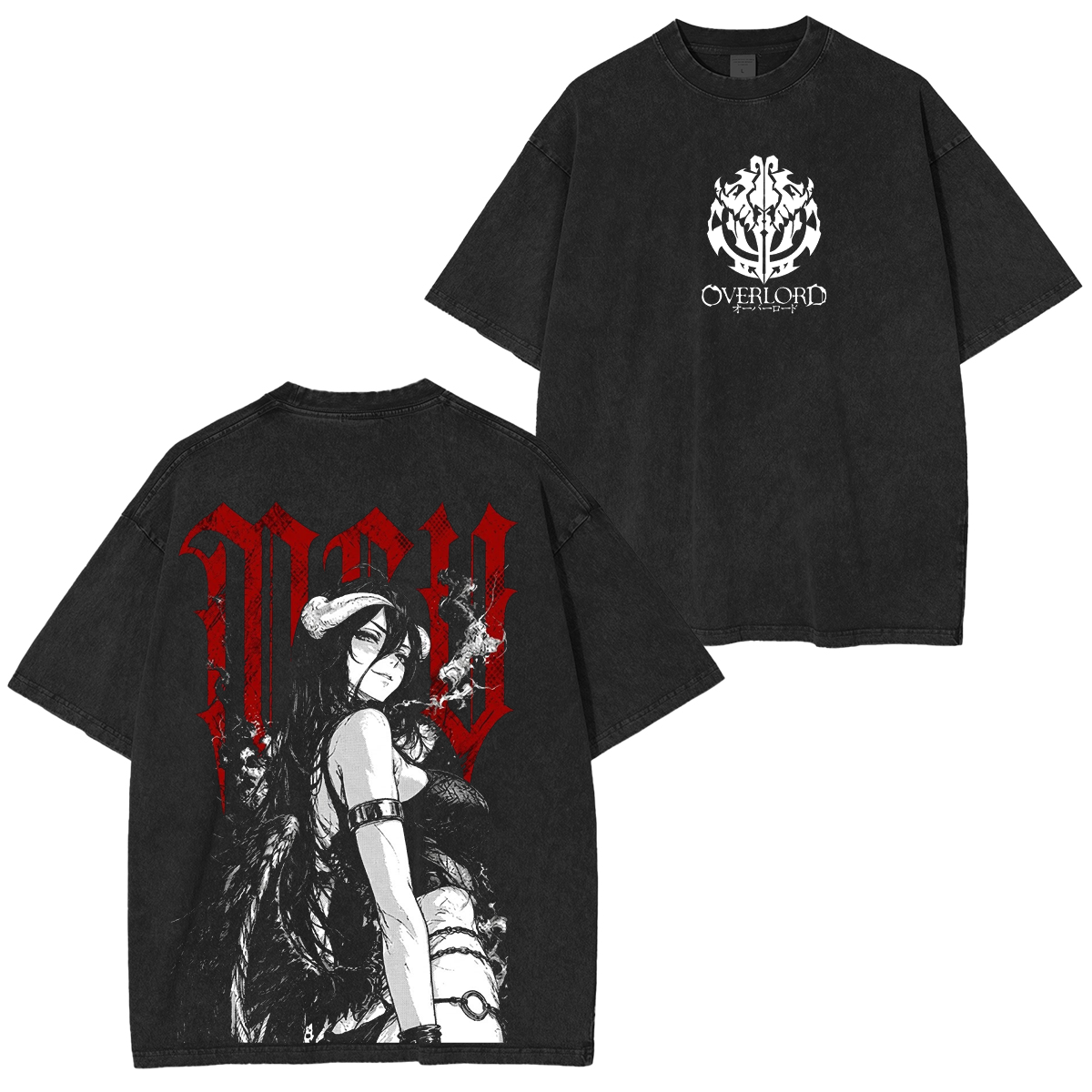 Albedo Overlord Washed T-shirt/Crewneck/Hoodie