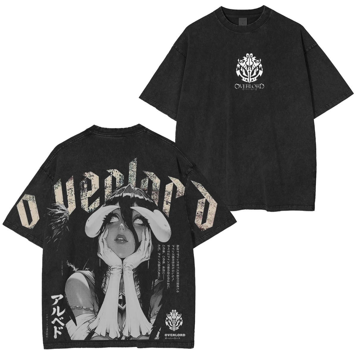 Albedo Overlord Washed T-shirt/Crewneck/Hoodie