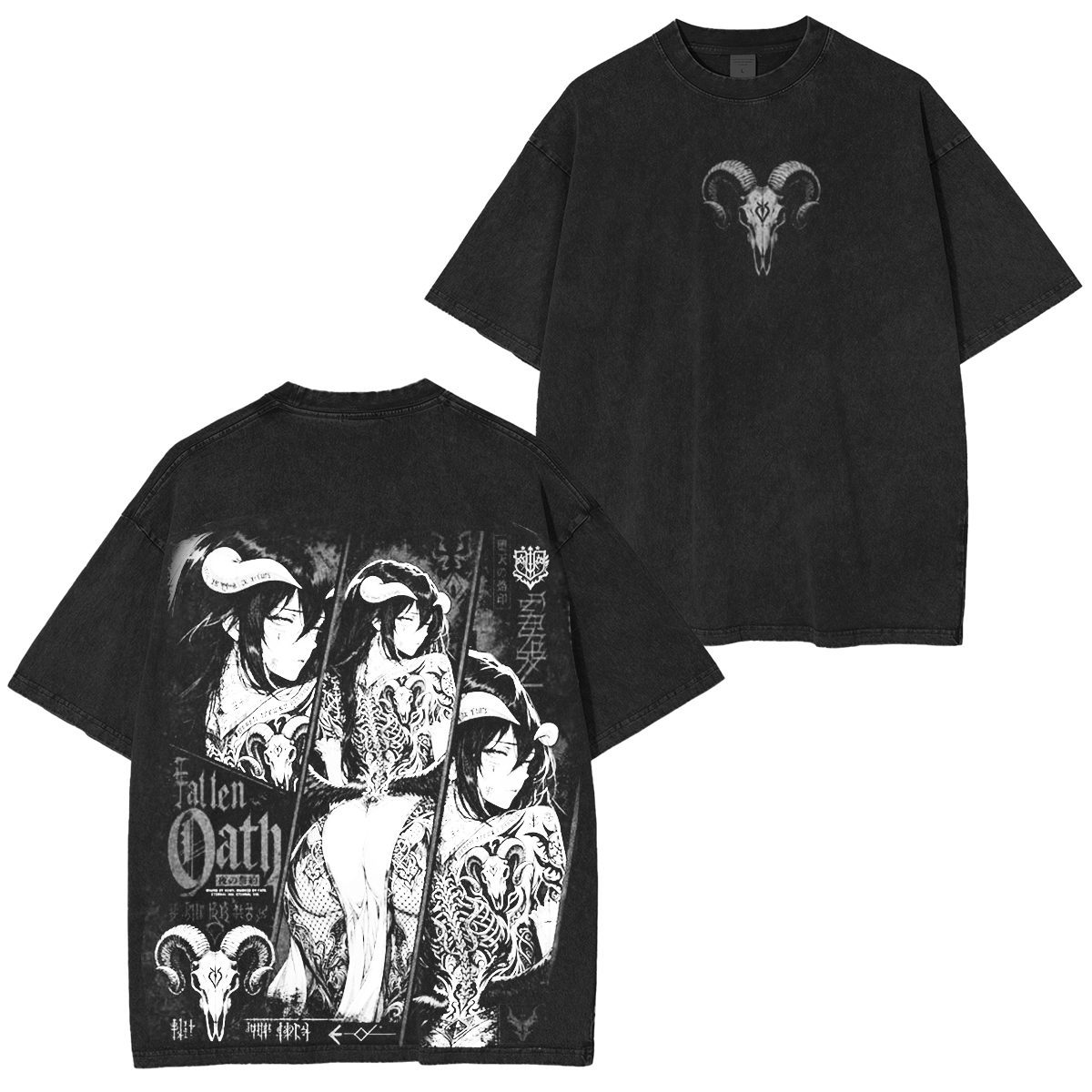 Albedo Overlord Washed T-shirt/Crewneck/Hoodie