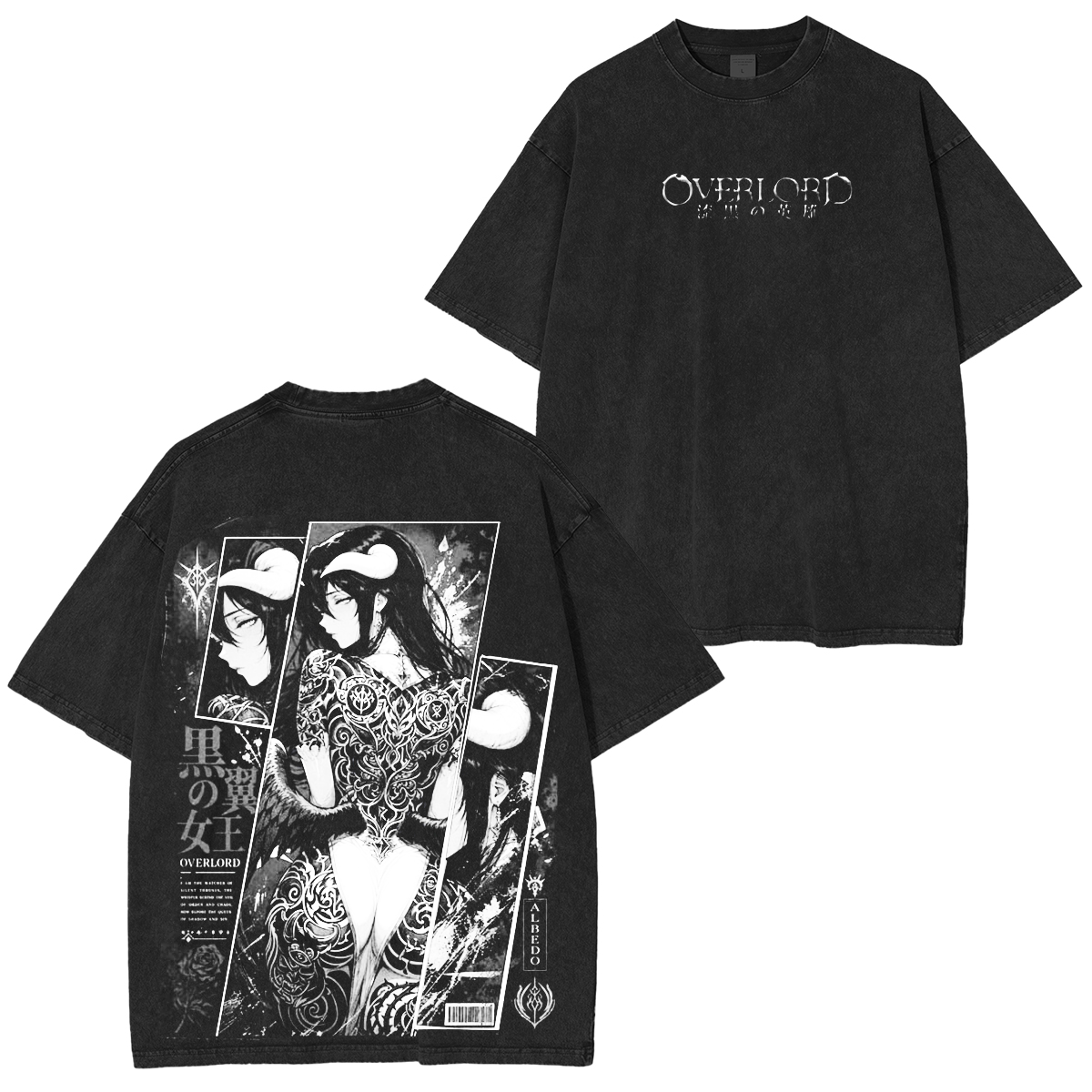 Albedo Overlord Washed T-shirt/Crewneck/Hoodie