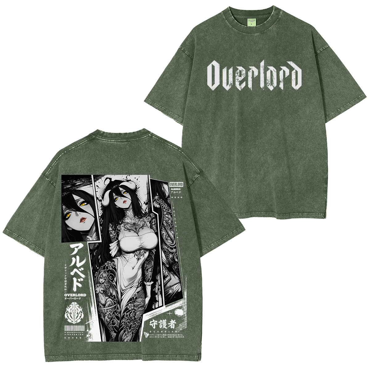 Albedo Overlord Washed T-shirt/Crewneck/Hoodie