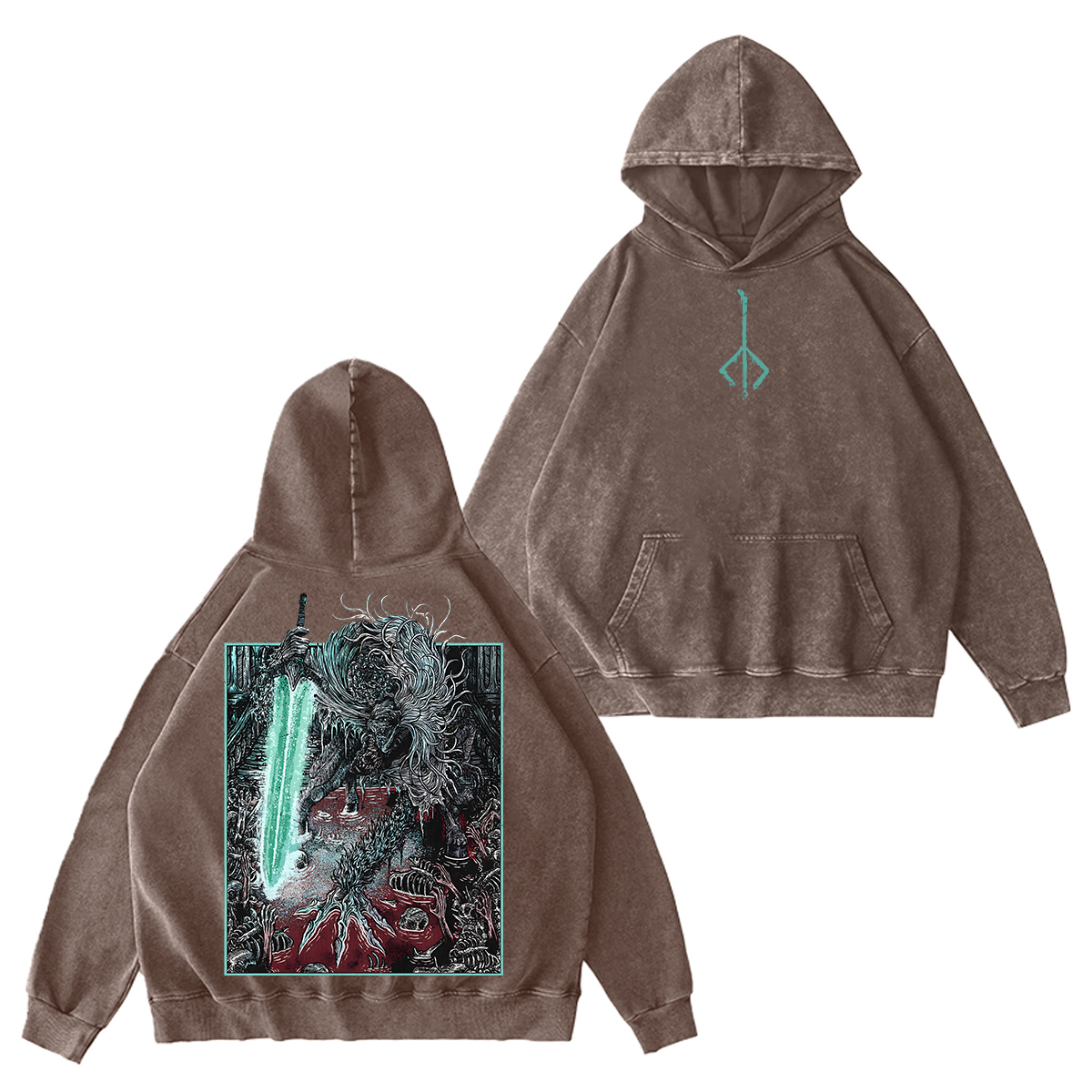 Bloodborne Ludwig The Accursed Holy Blade Grim Unisex Washed Hoodie