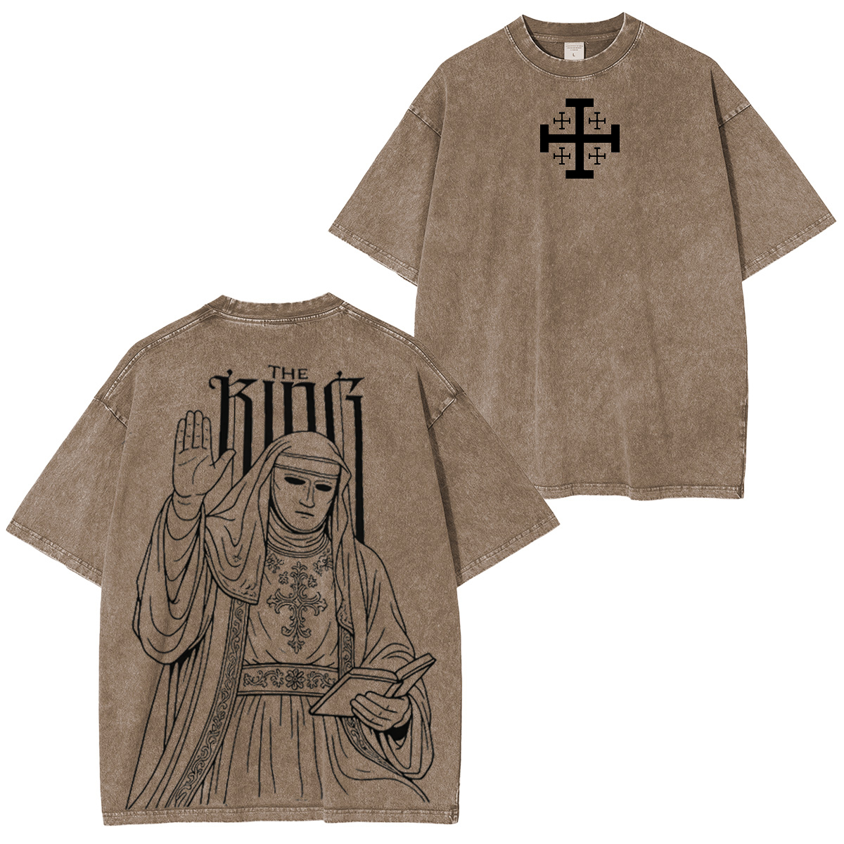 THE KING Unisex Washed T-Shirt