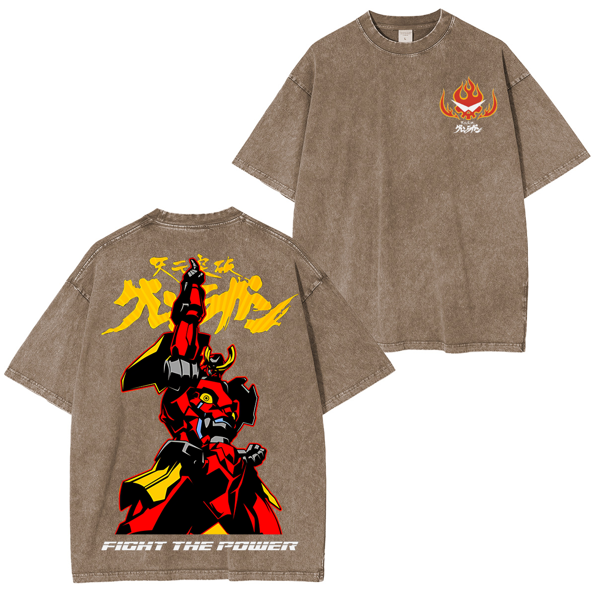 Gurren Lagann Unisex Washed T-Shirt