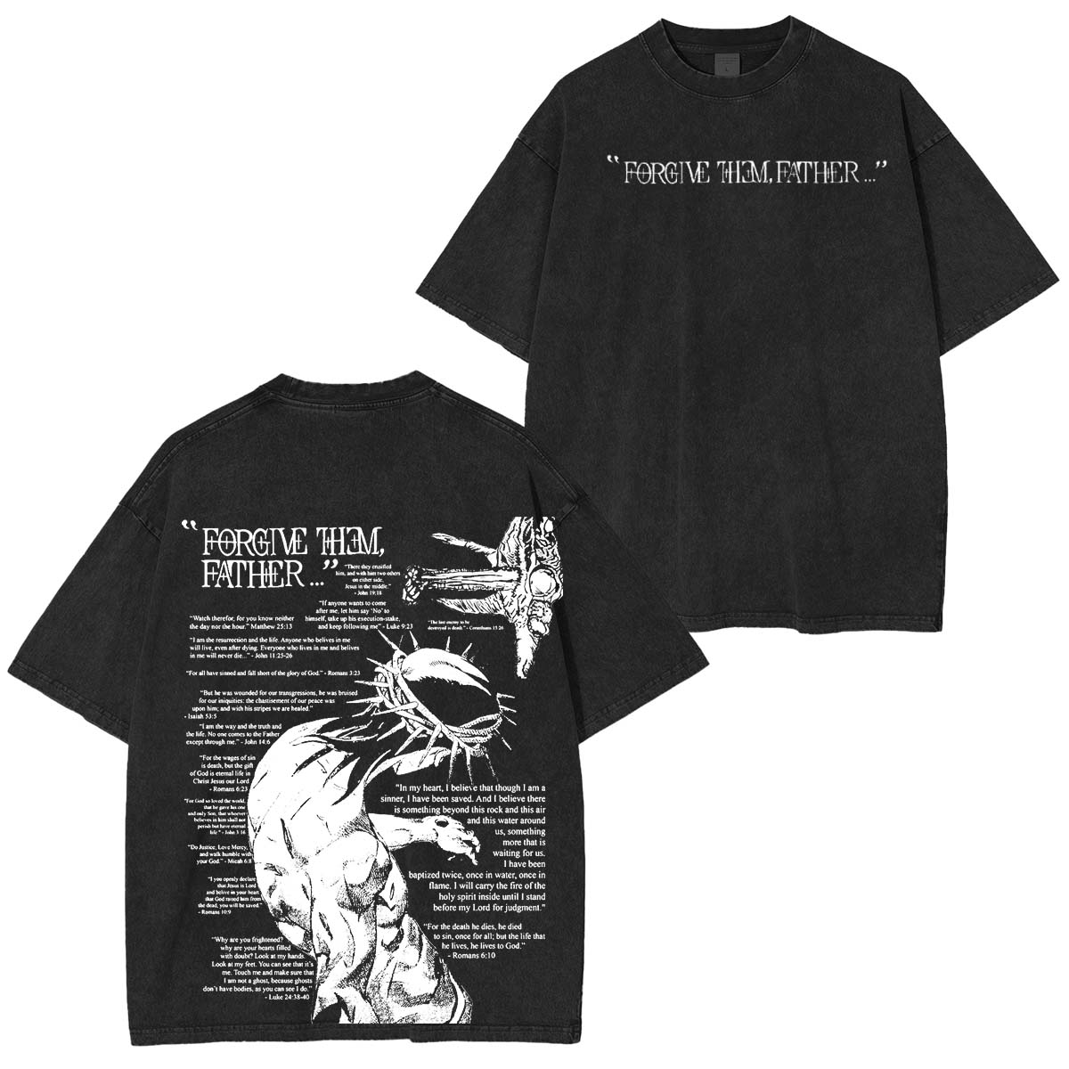 Forgive Them Father Vintage Washed Unisex T-Shirt