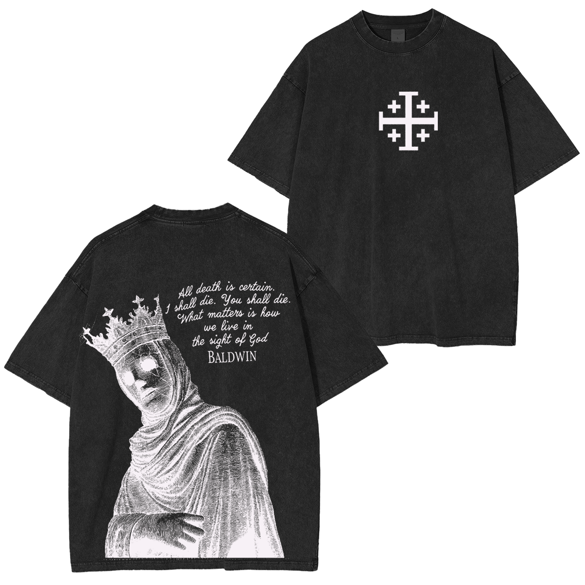 Baldwin Crusader Vintage Washed Unisex T-Shirt