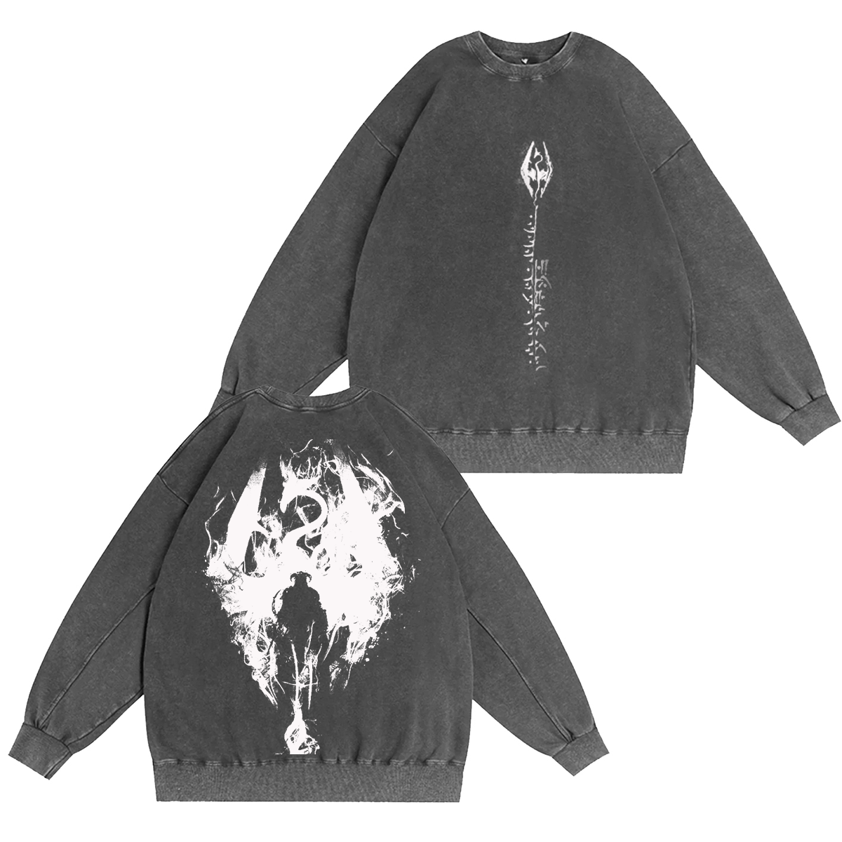 The Elder Scrolls V: Skyrim Vintage Unisex Washed Crewneck