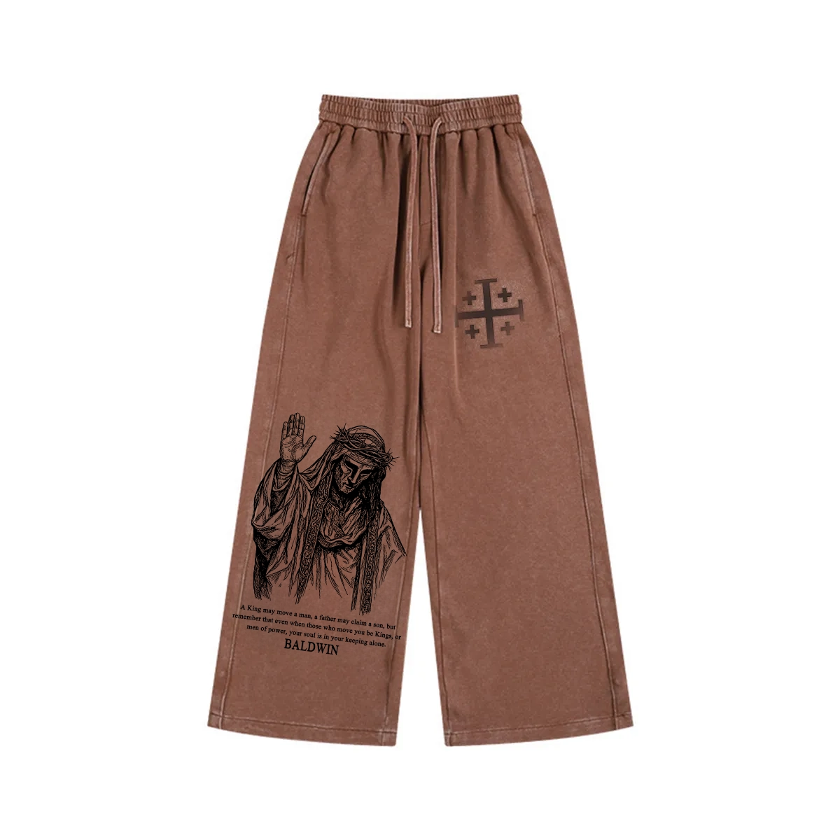 Baldwin IV never gave in to illness King of Jerusalem Vintage Washed Shorts/Pants