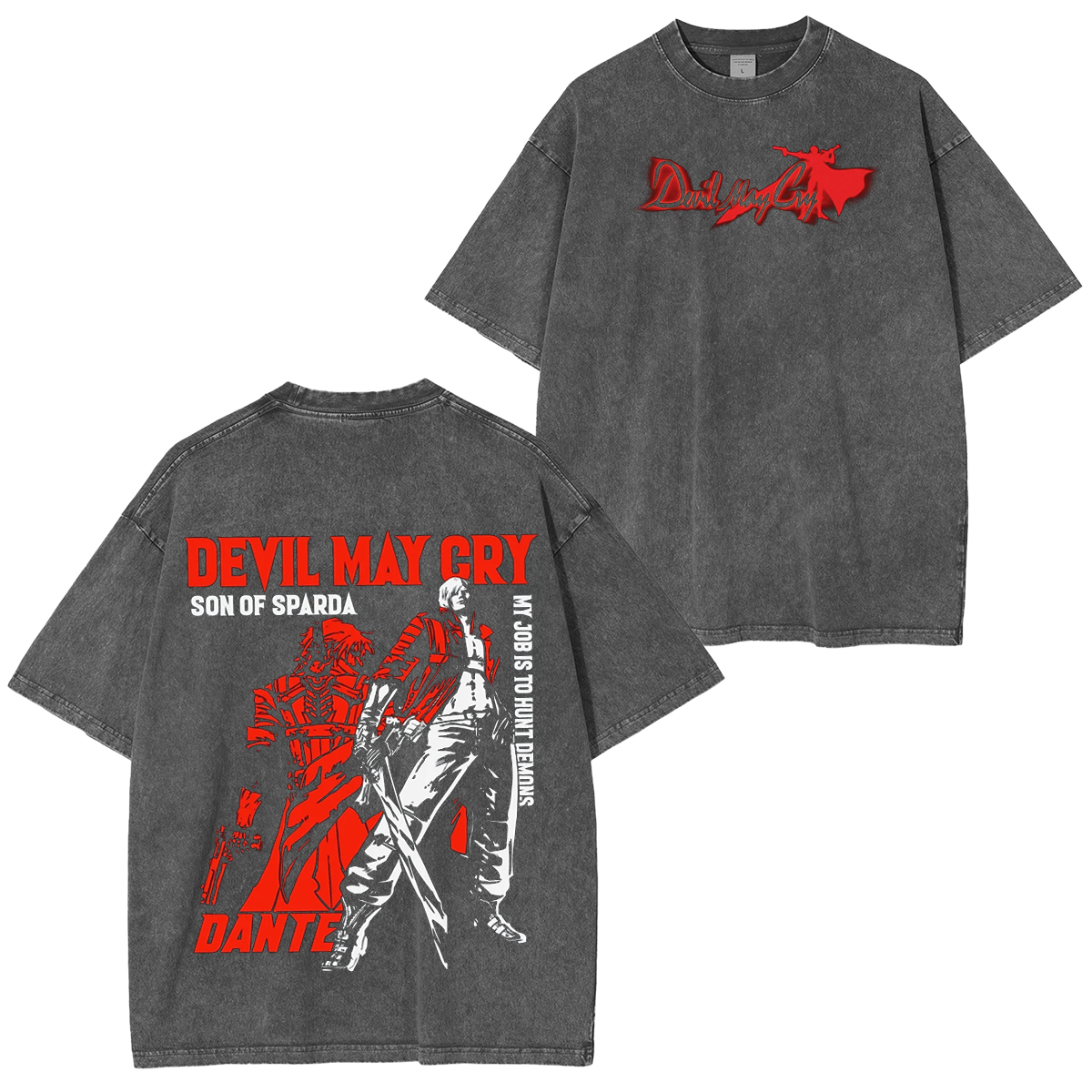 Devil May Cry Dante Vintage Washed T-shirt/Crewneck/Hoodie
