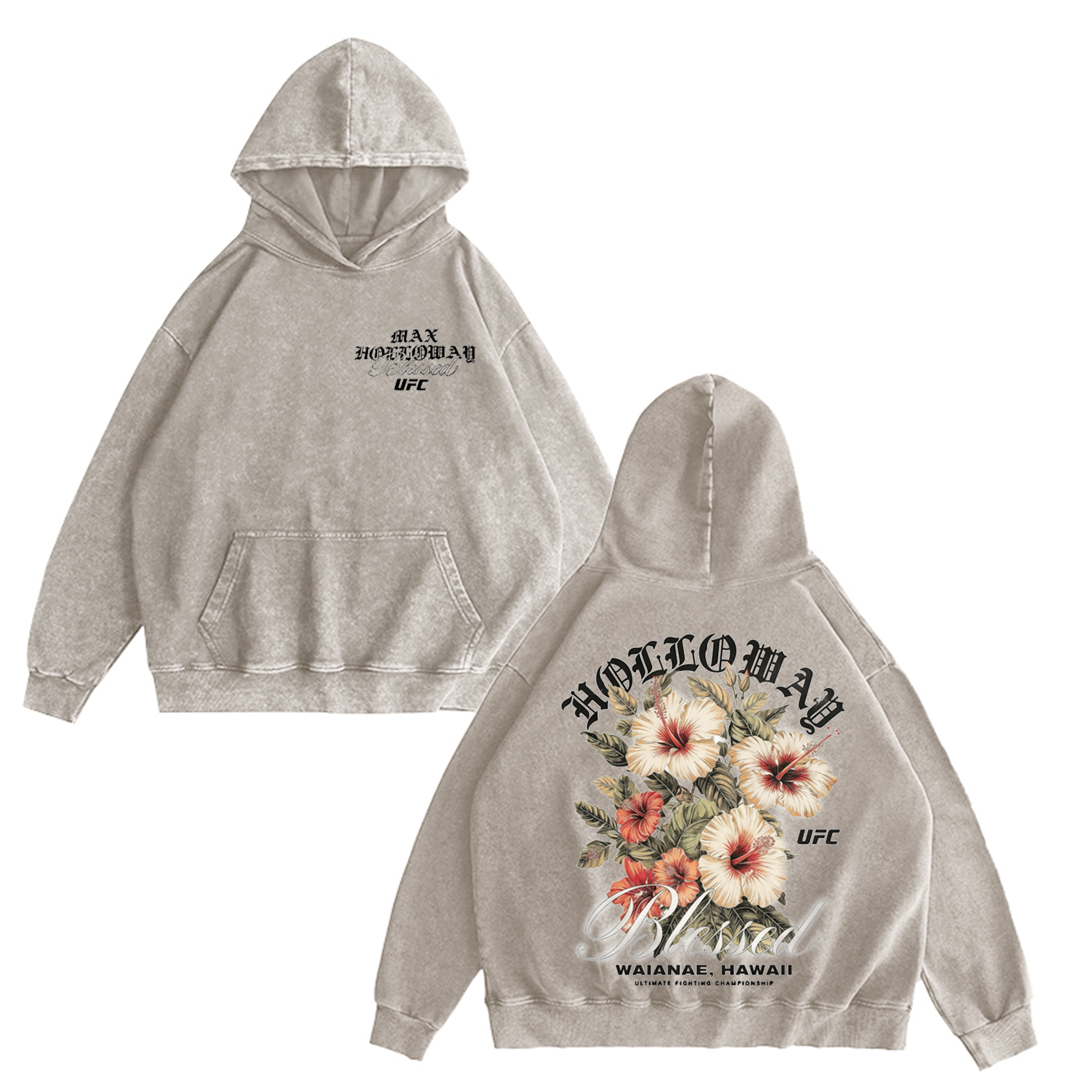 Max Holloway Lei Vintage Washed T-shirt/Crewneck/Hoodie