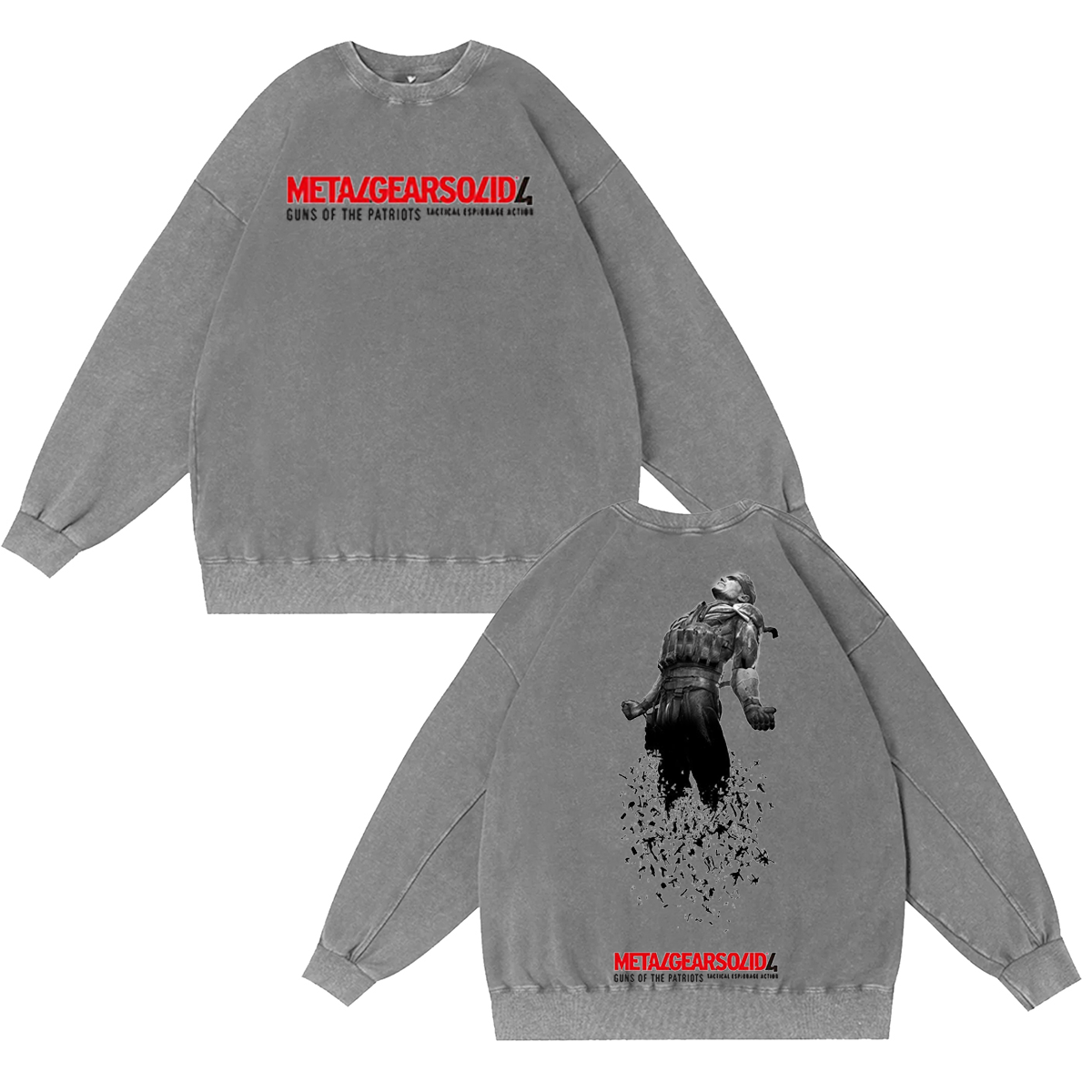 Metal Gear Solid 4 Vintage Washed T-shirt/Crewneck/Hoodie