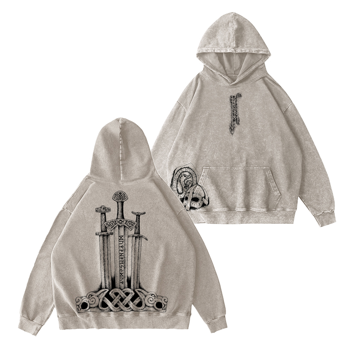 Summon ancient Viking energy Washed T-shirt/Crewneck/Hoodie