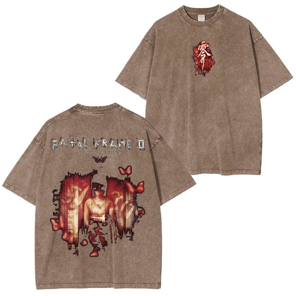 Fatal Frame II: Crimson Butterfly Washed T-shirt/Crewneck/Hoodie