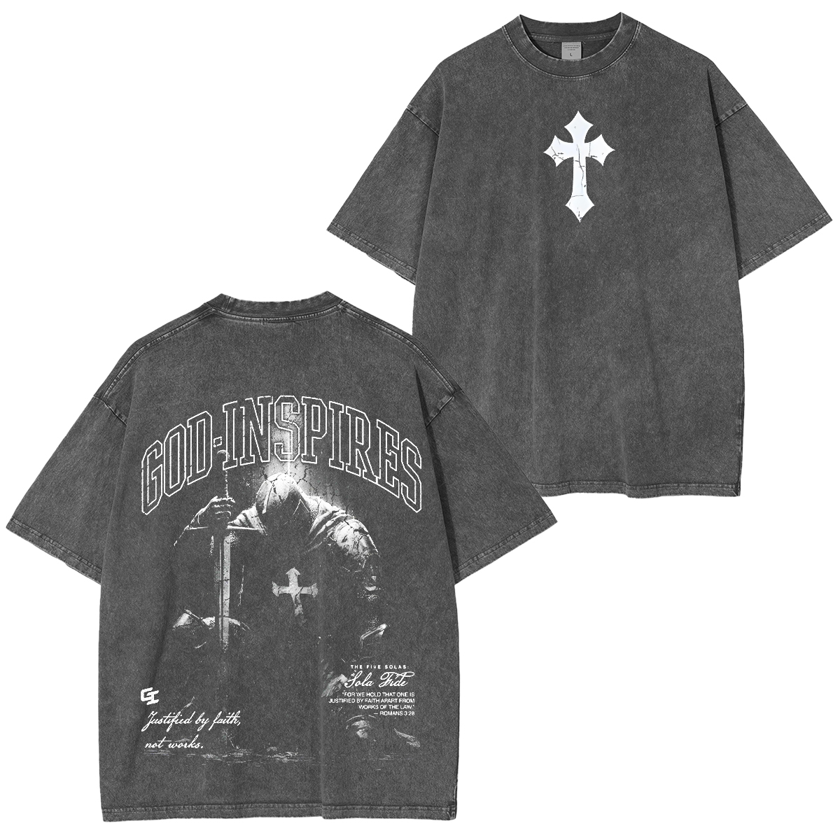 The Five Solas: Sola Fide' Washed T-shirt/Crewneck/Hoodie