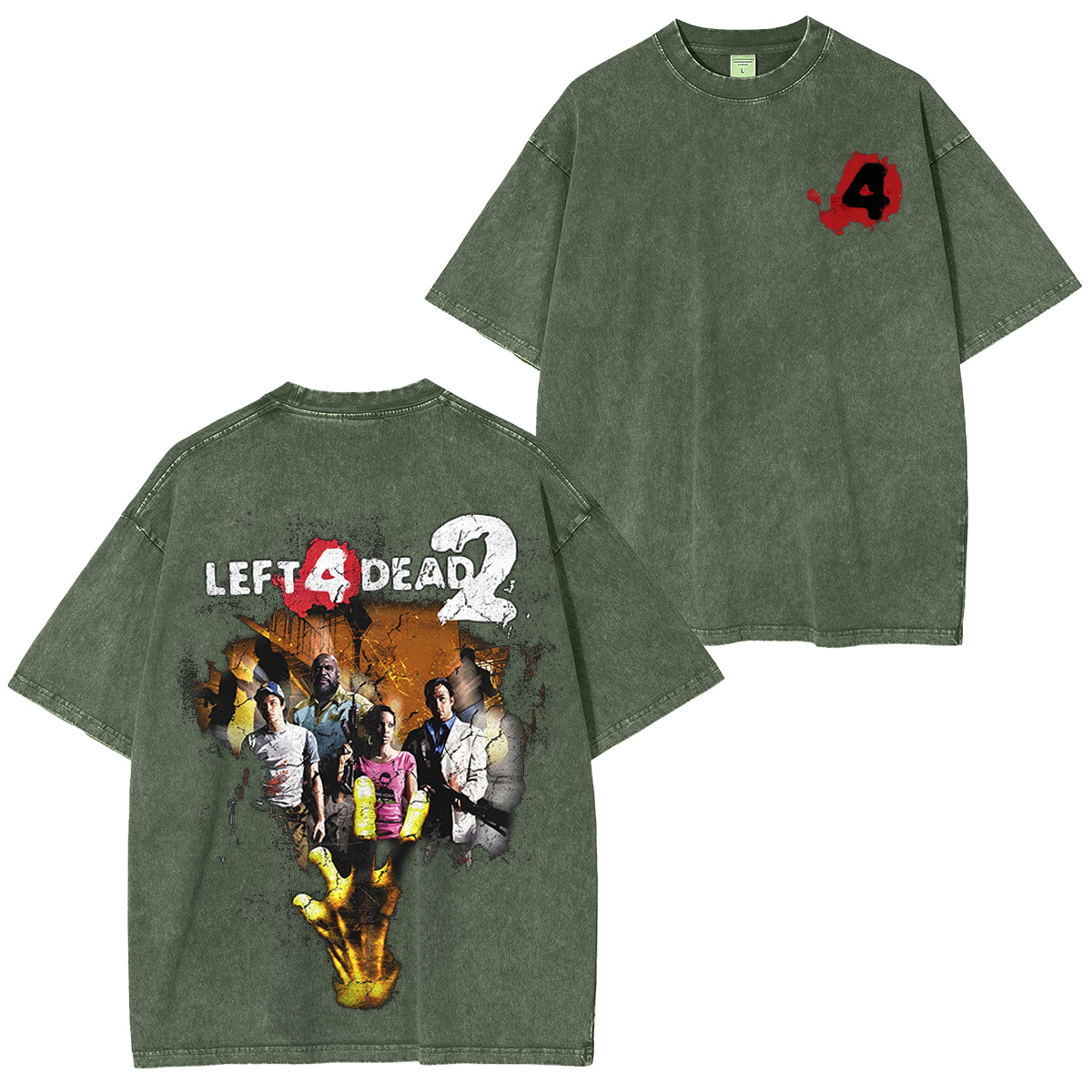 Left 4 Dead Washed T-shirt/Crewneck/Hoodie