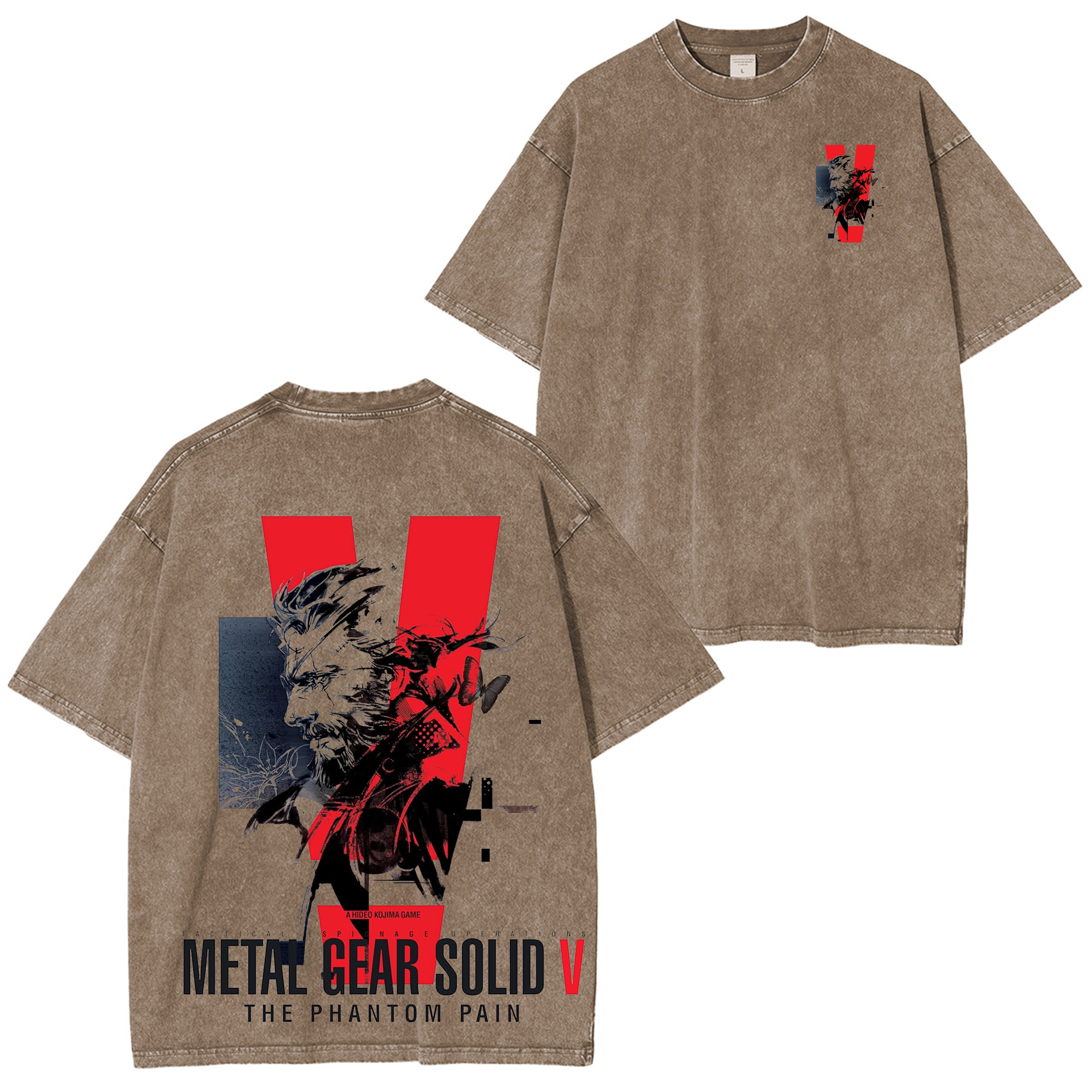 Metal Gear Solid V The Phantom Pain Unisex Washed T-Shirt