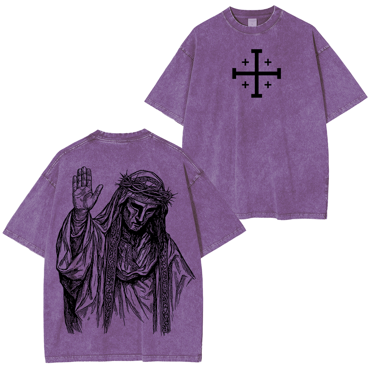 Baldwin IV never gave in to illness King of Jerusalem Washed Unisex T-Shirt/Crewneck/Hoodie