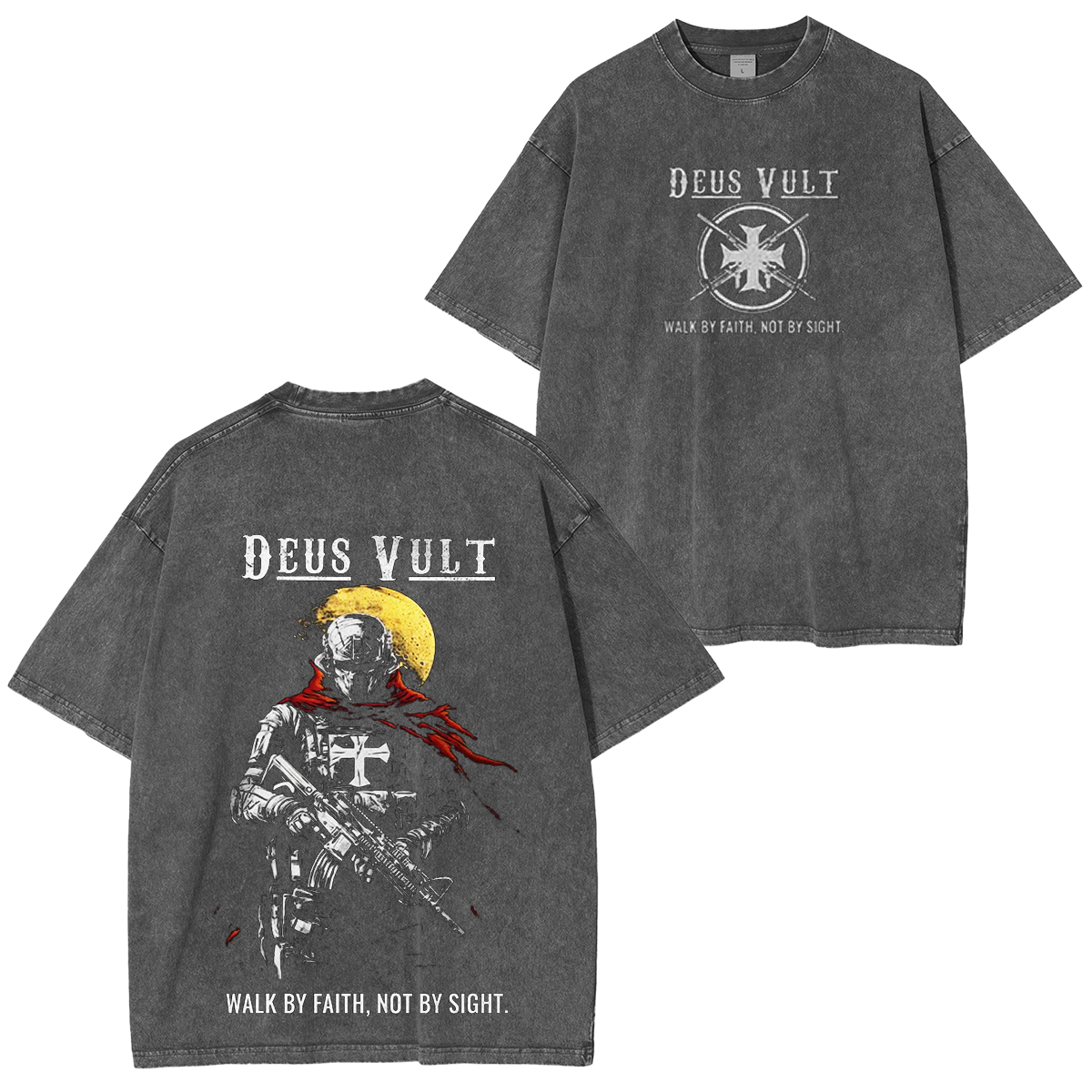 Deus Vult Unisex Washed T-shirt/Crewneck/Hoodie