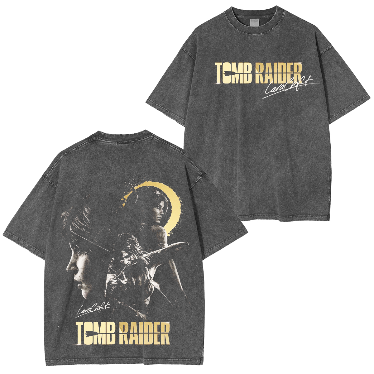 Tomb Raider Unisex Washed T-shirt/Crewneck/Hoodie