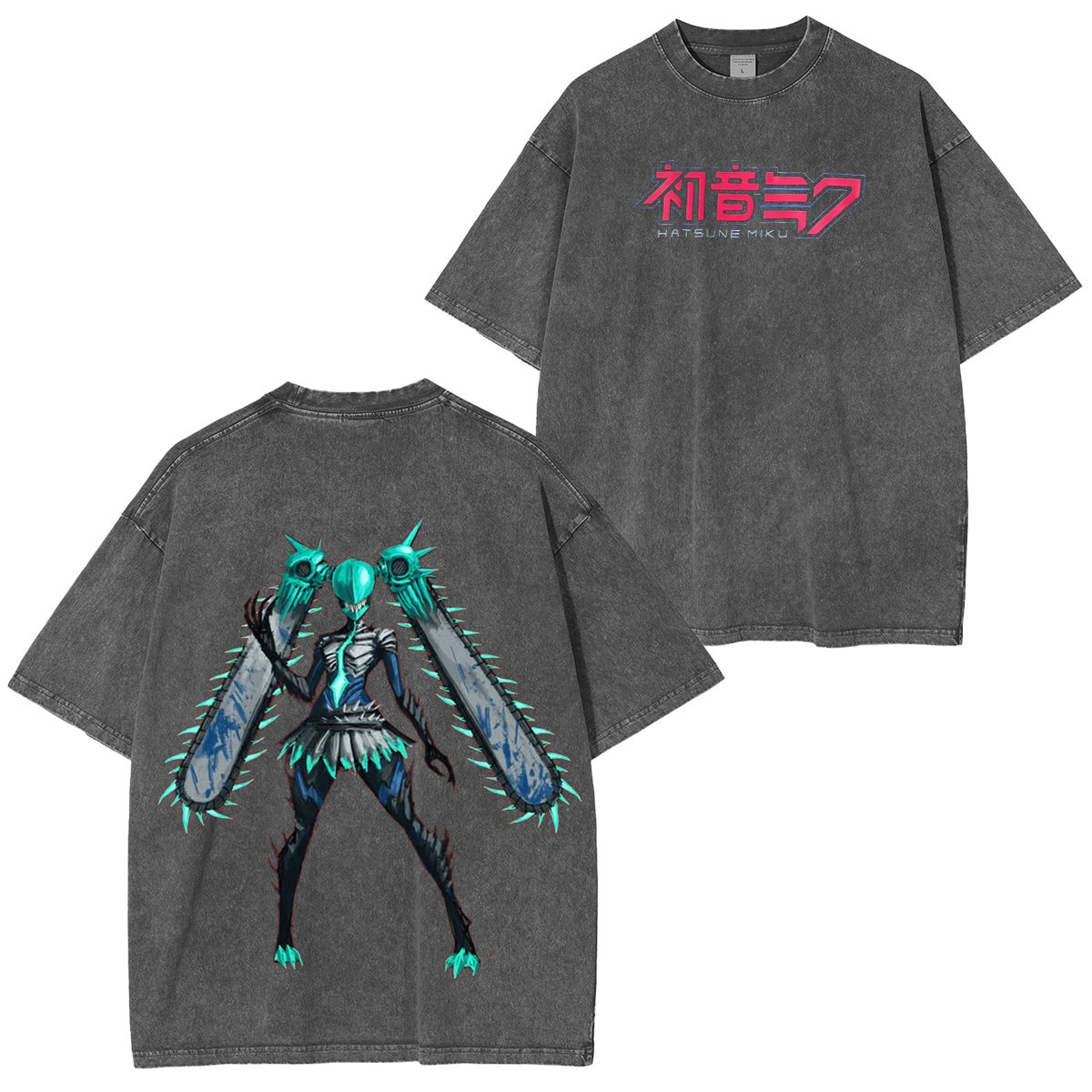 Chainsaw Miku Unisex Washed T-shirt/Crewneck/Hoodie