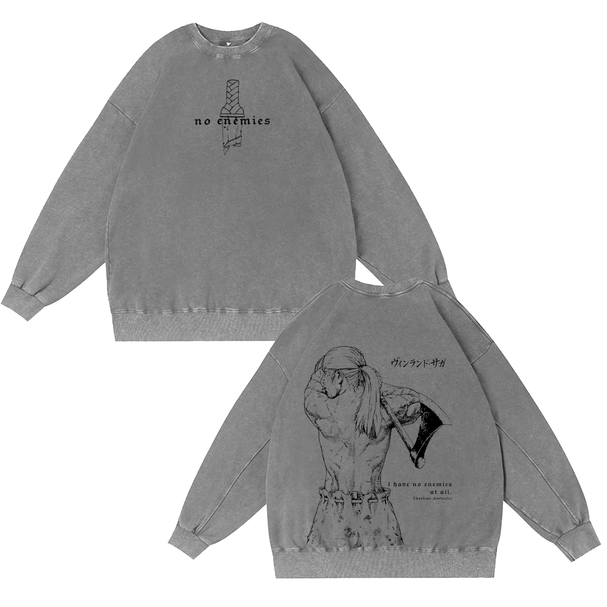 Vinland Saga.Washed T-shirt/Crewneck/Hoodie