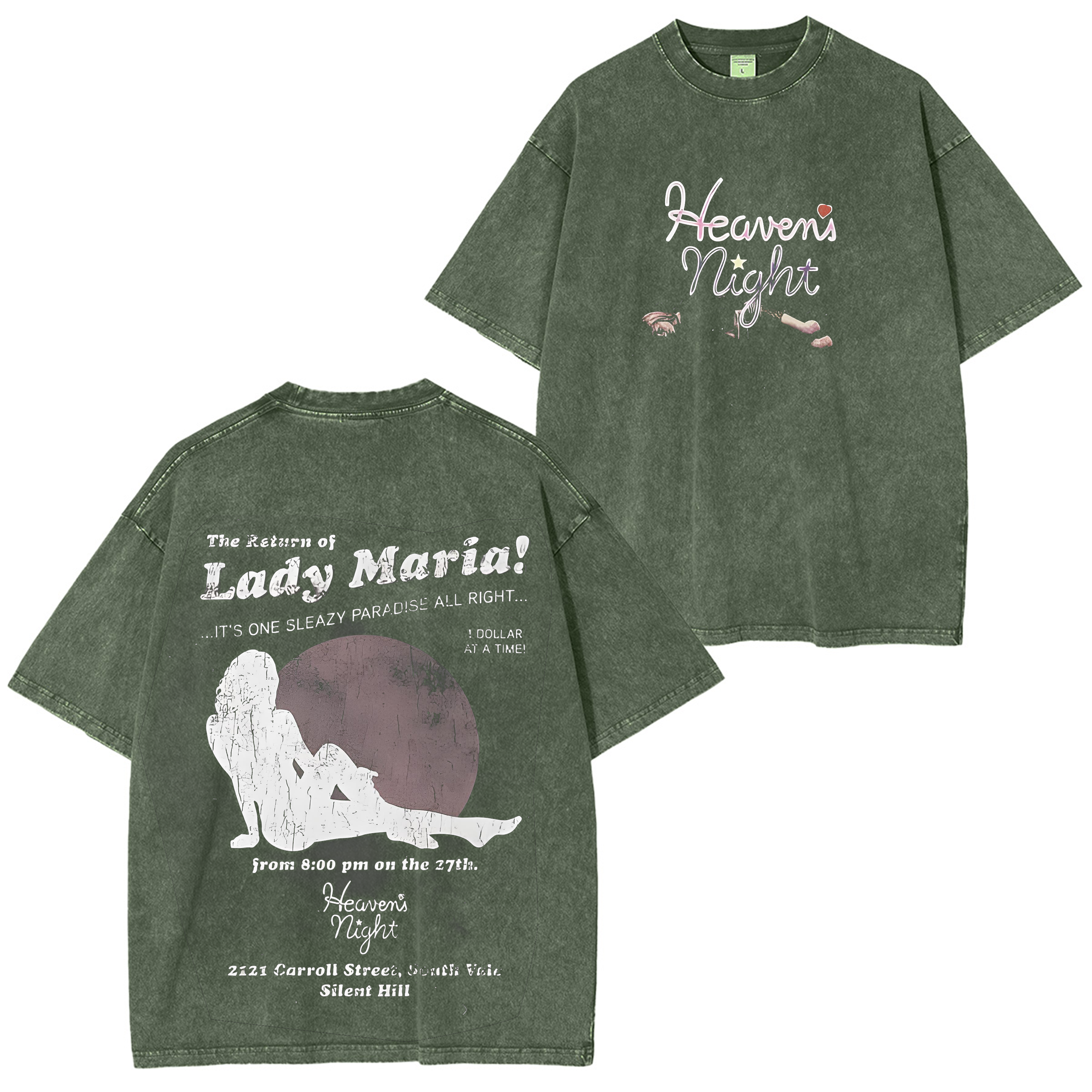 Silent Hill 2 Vintage Unisex Washed T-Shirt