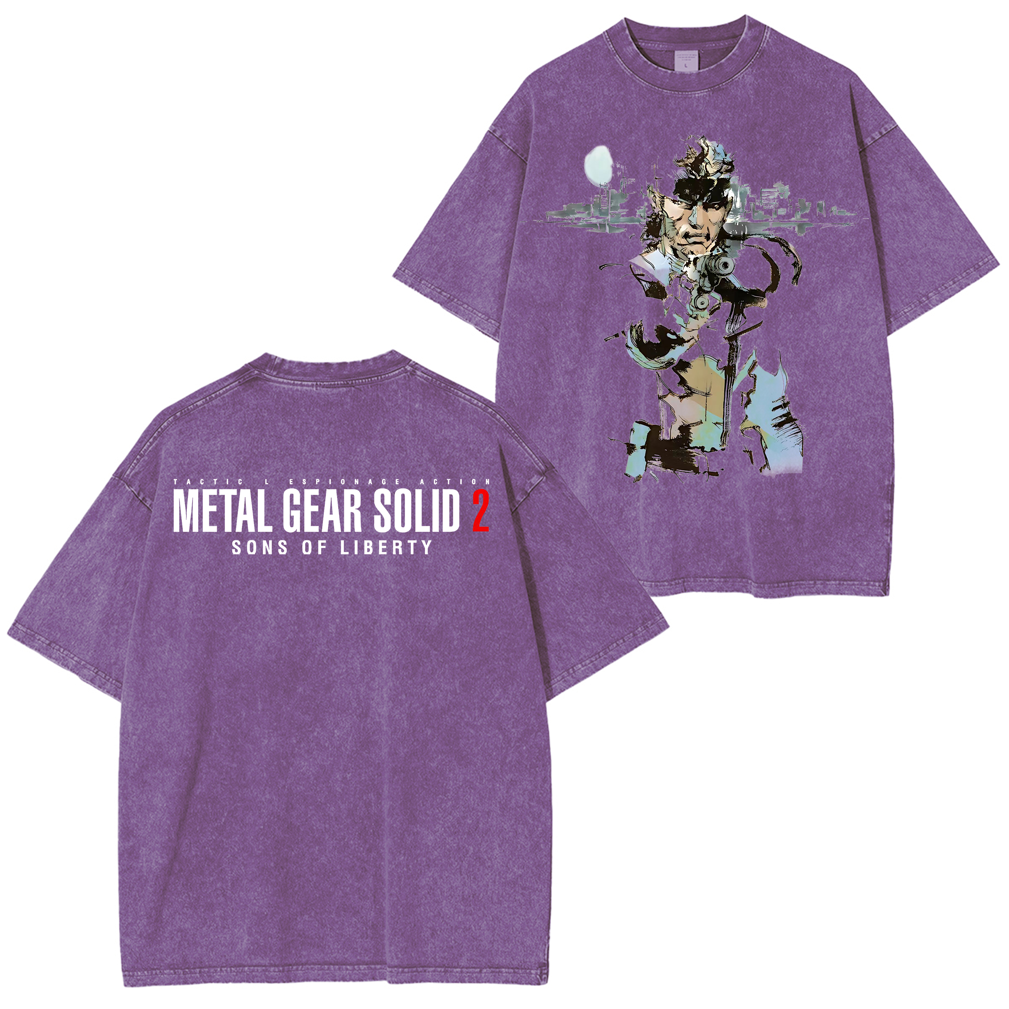 Metal Gear Solid 2: Sons of Liberty Unisex Washed T-Shirt