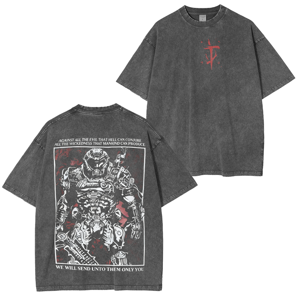 Doom Slayer Washed T-shirt/Crewneck/Hoodie