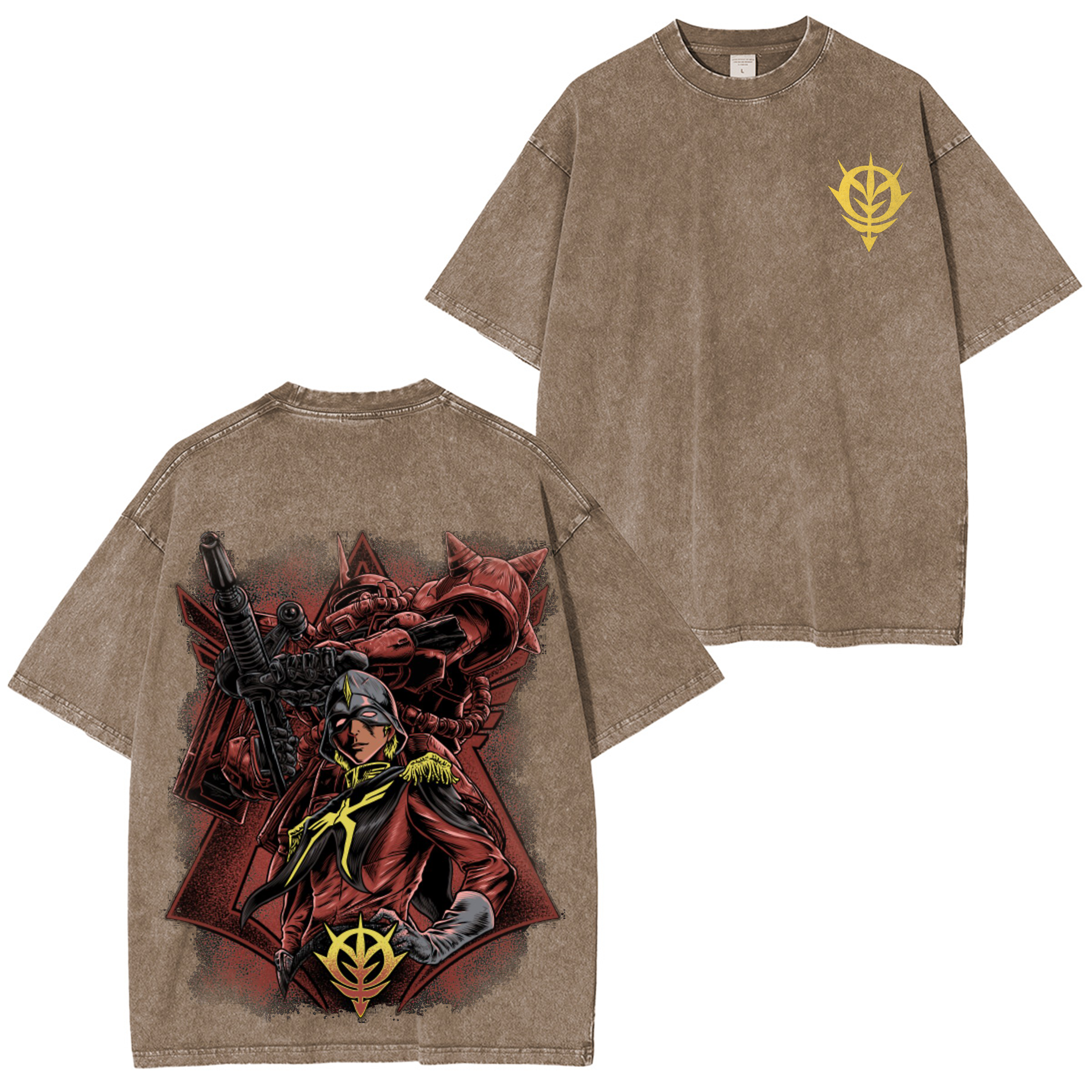 MS-06 Char Zaku II Classic Vintage Unisex Washed T-Shirt