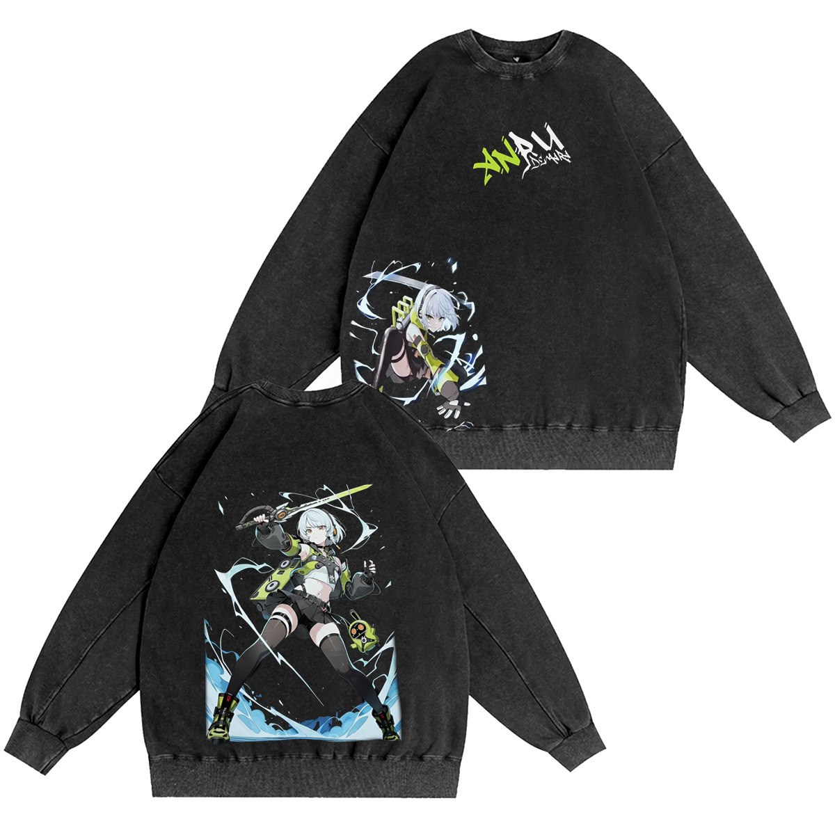 Kawaii Zenless Zone Zero Washed T-shirt/Crewneck