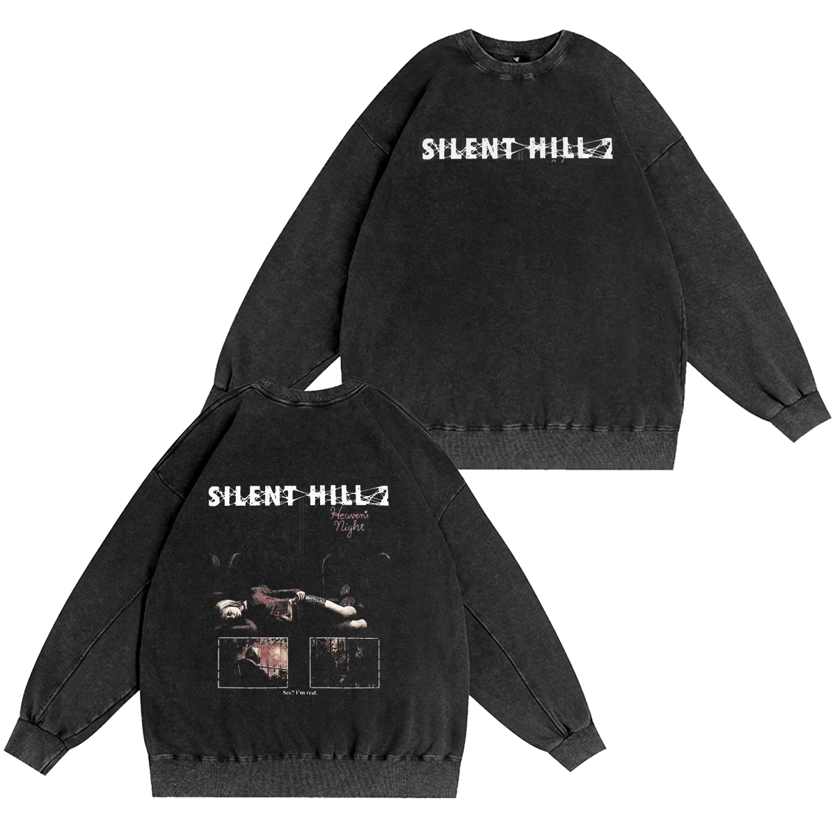 Horror Silent Hill Heavens Night Washed T-shirt/Crewneck/Hoodie