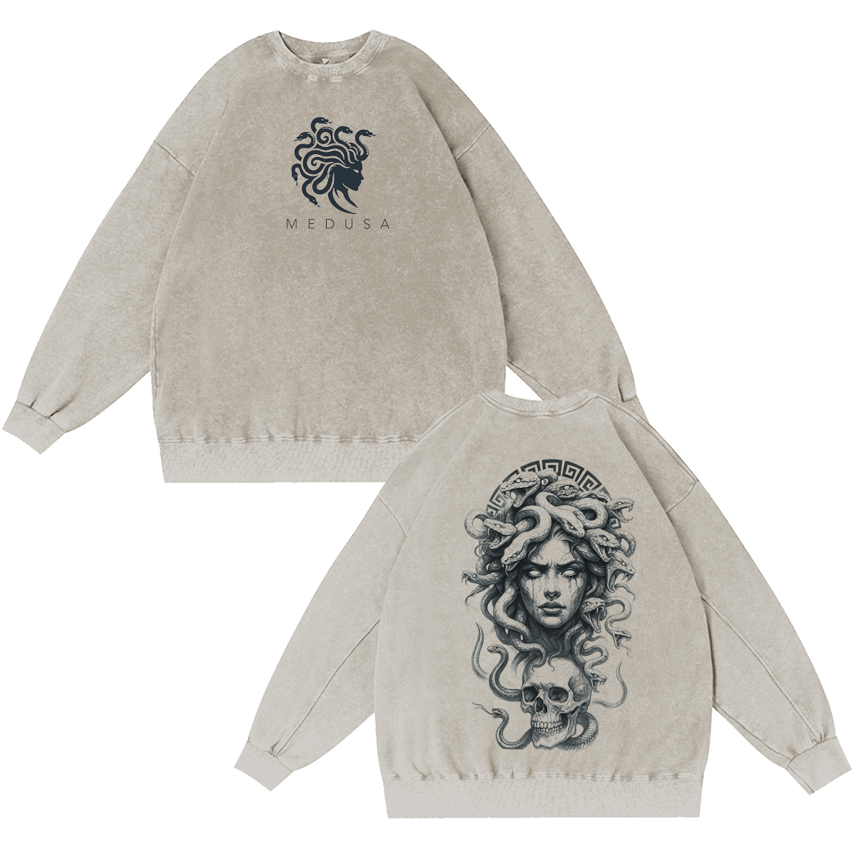 Medusa Snake Washed T-shirt/Crewneck/Hoodie