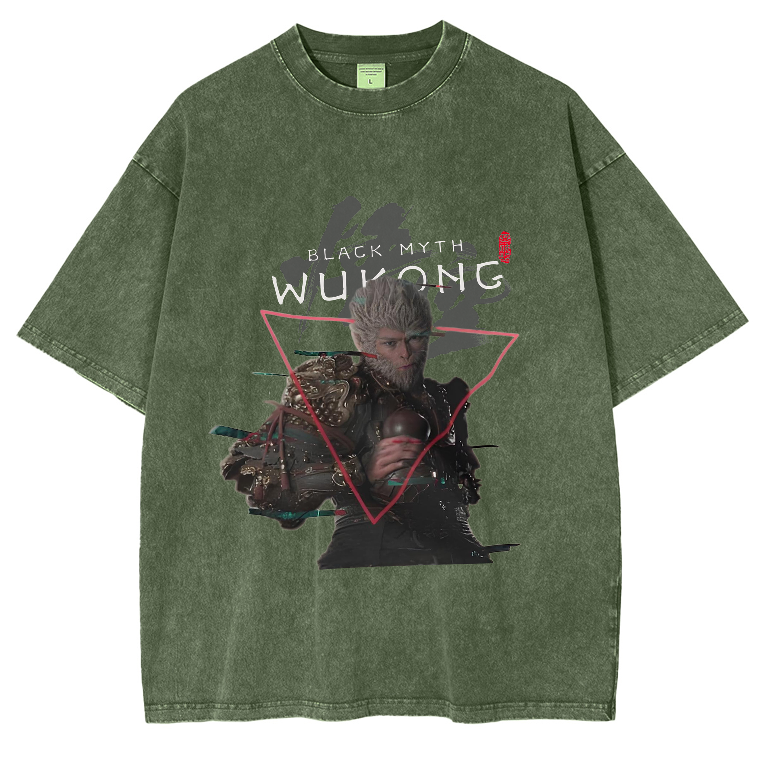 Black Myth Wukong Vintage Unisex Washed T-Shirt