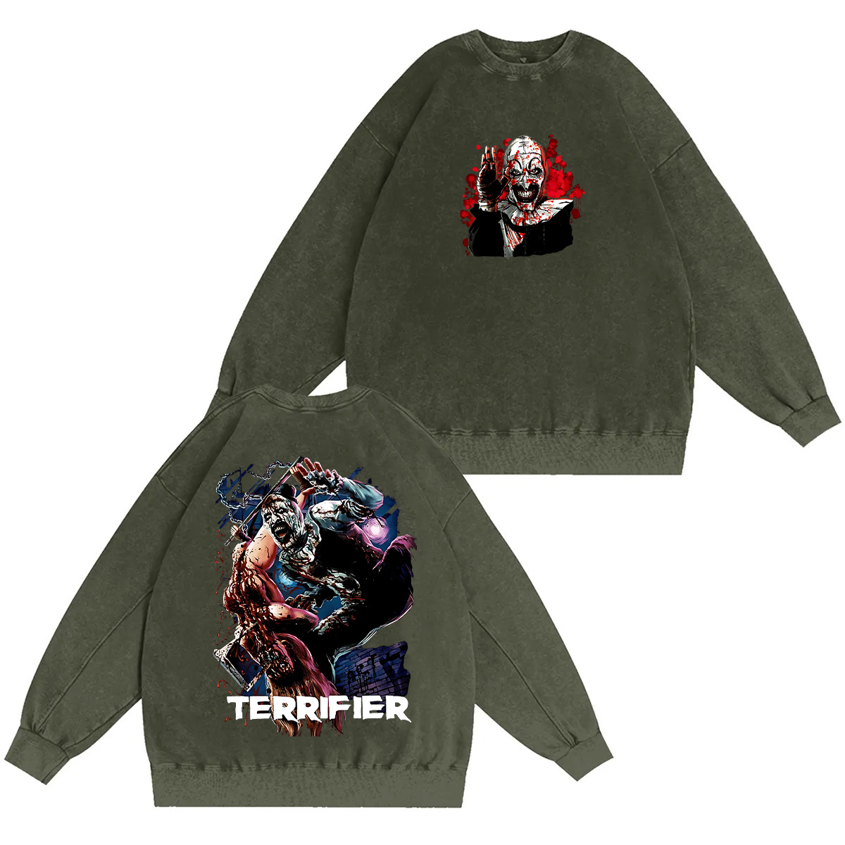 Halloween Horror Vintage Washed T-shirt/Crewneck/Hoodie