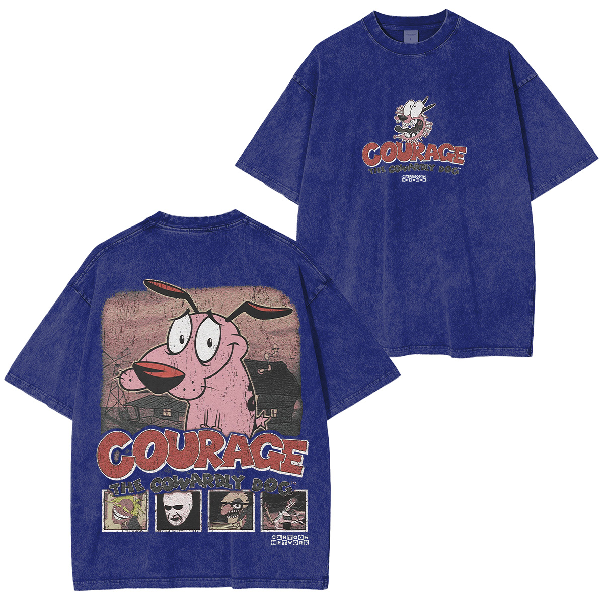 Courage the Cowardly Dog Washed T-shirt/Crewneck/Hoodie